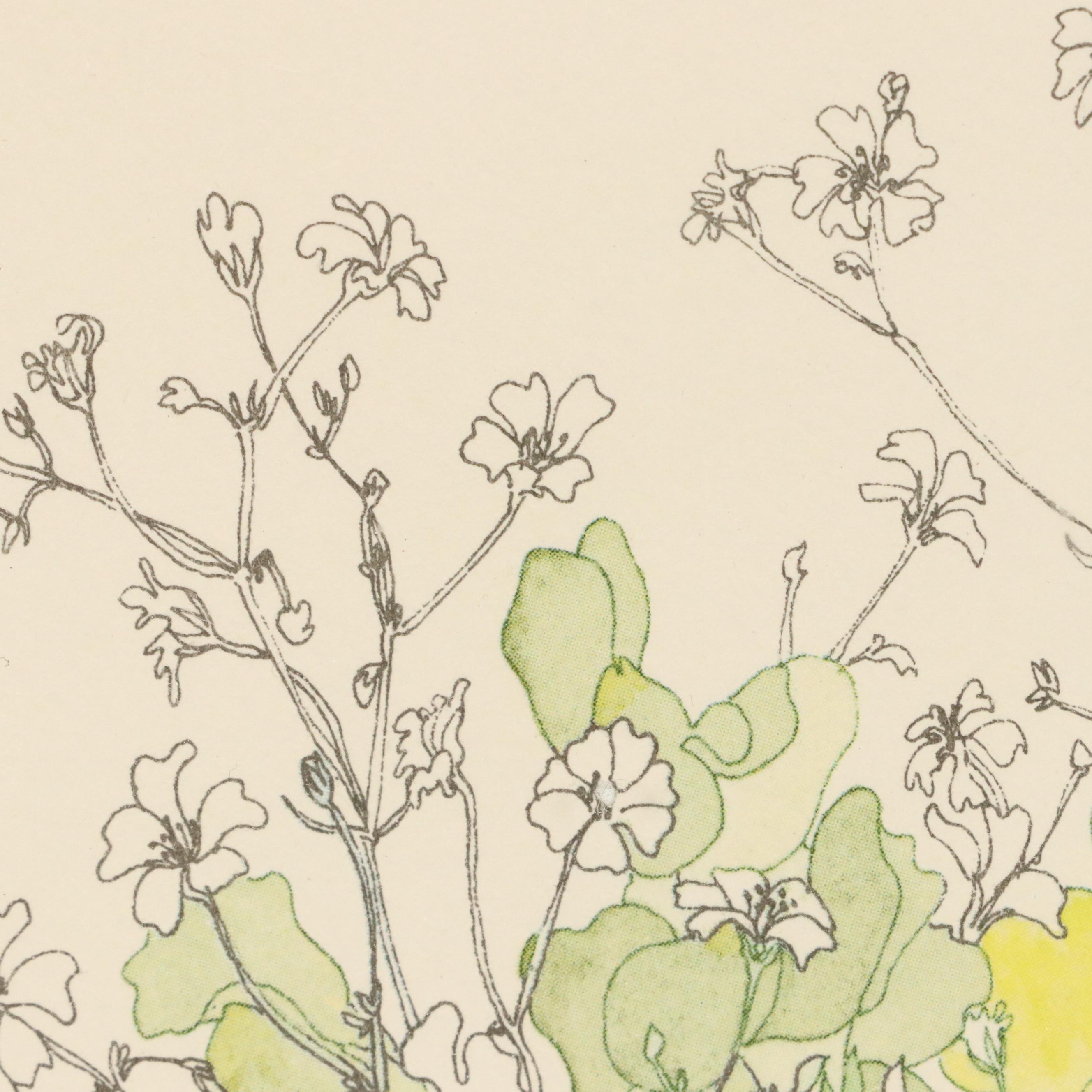 Halftone of Floral Bouquet in Vase After Mary Lou Goertzen "Snapdragons"