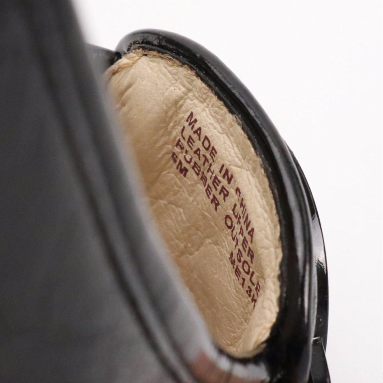 Michael Michael Kors Sky Blue and Black Leather Fulton Moccasin Flats