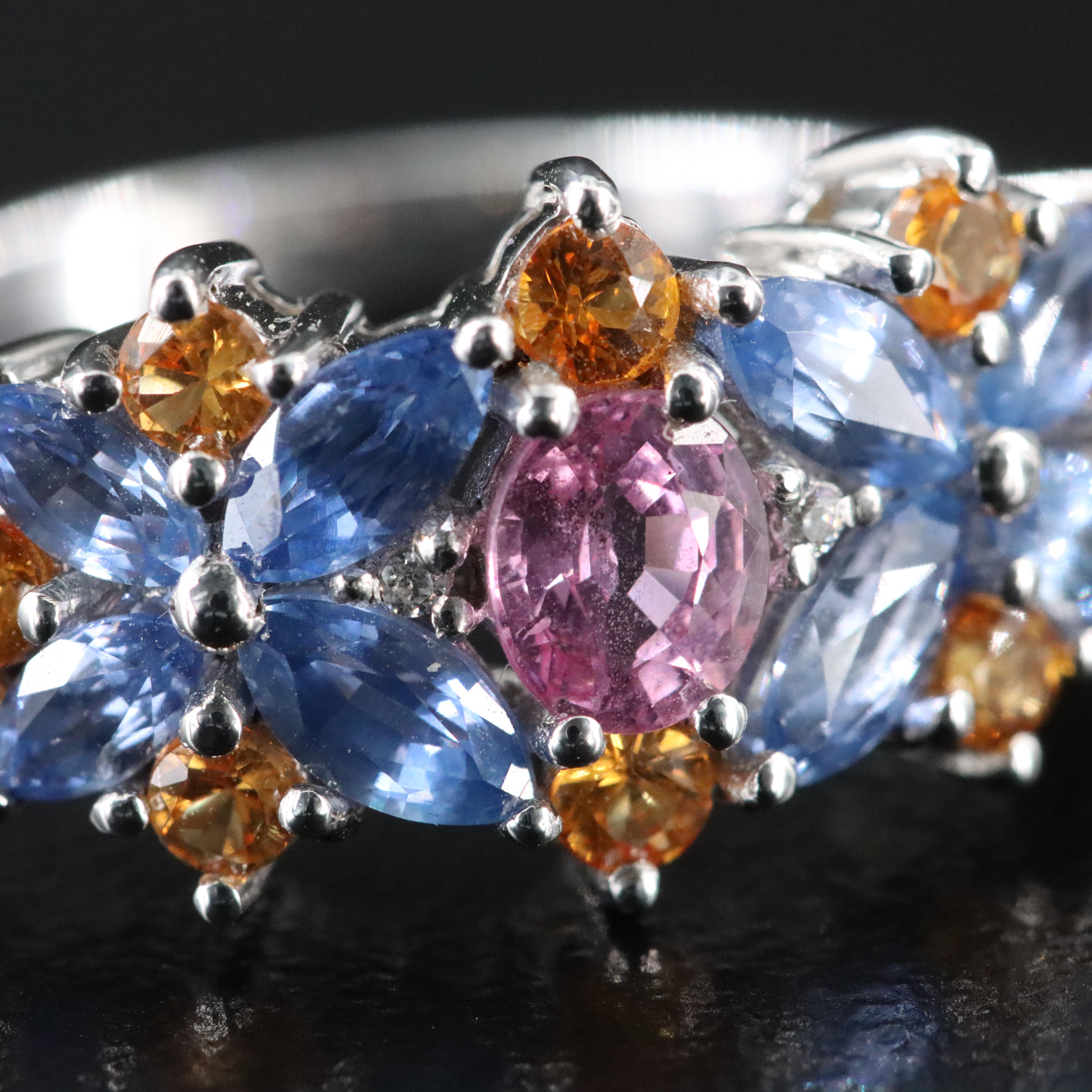 9K Sapphire and Topaz Ring