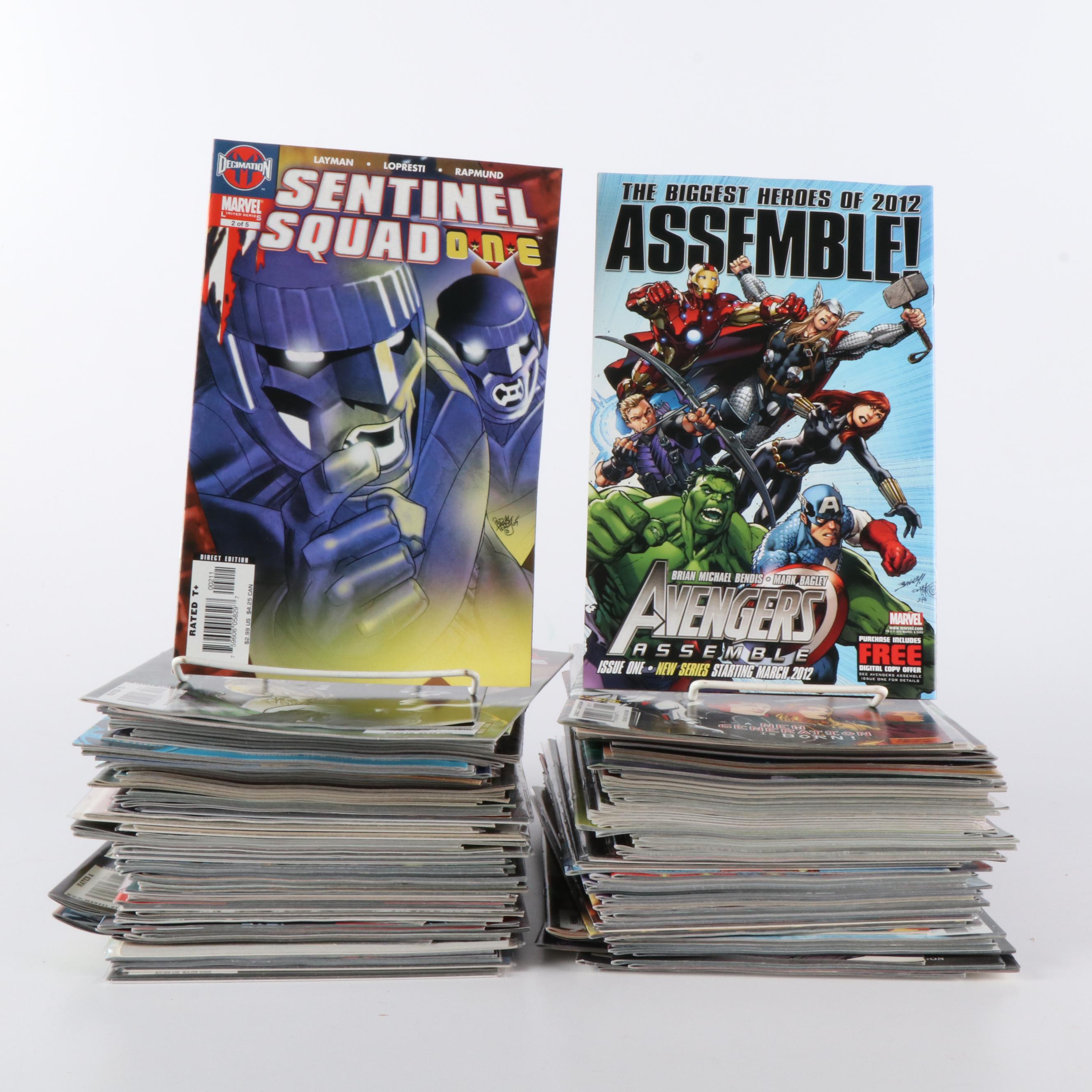 Modern Age 100+ Marvel Comic Books Including "X-Men",  "Avengers" and More