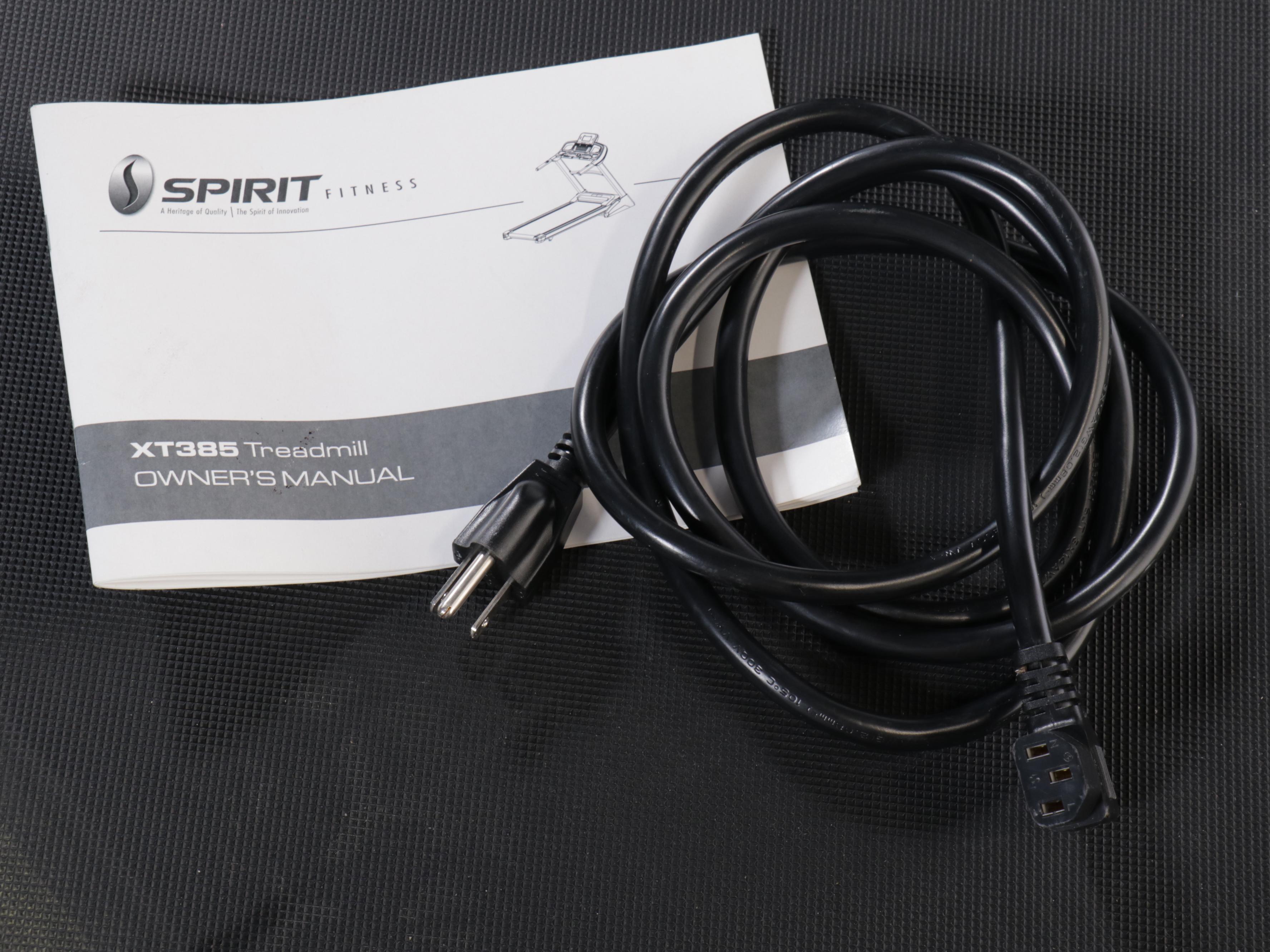 Spirit Fitness Model XT385 Treadmill