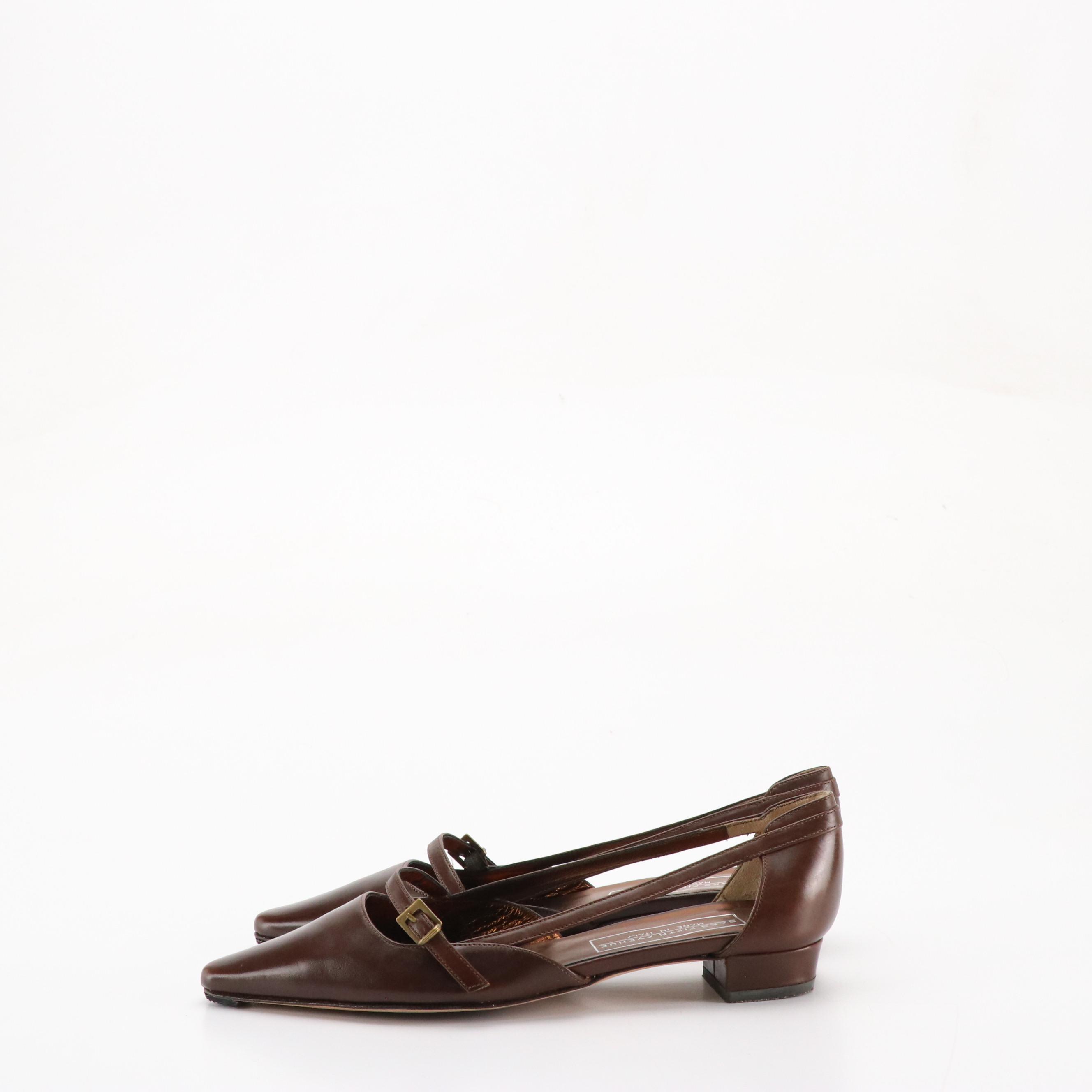 Coach Saundra Signature Canvas Bow Flats, Saks Fifth Avenue Brown Leather Flats