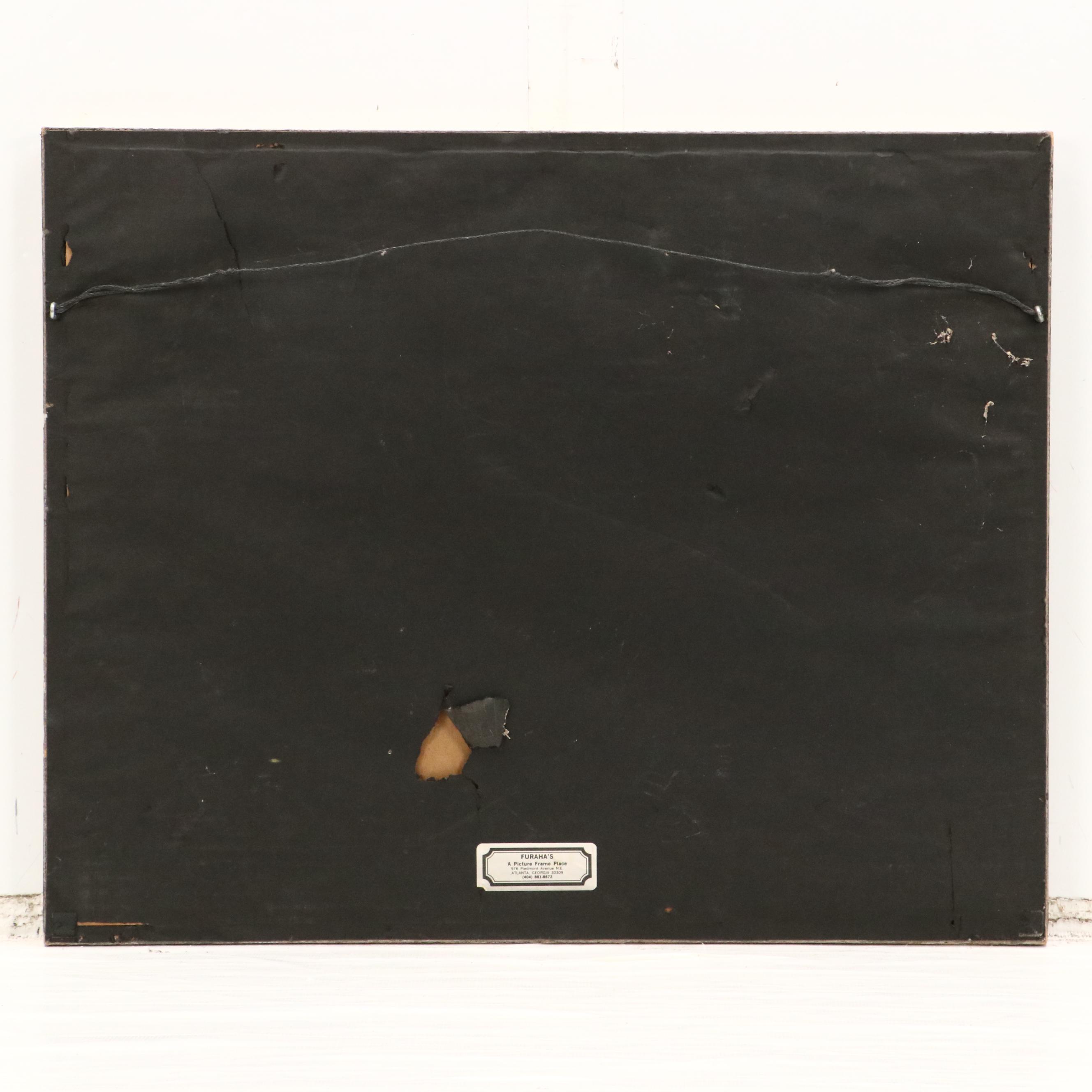 Chinese Gouache on Silk Painting of Perching Birds, 20th Century