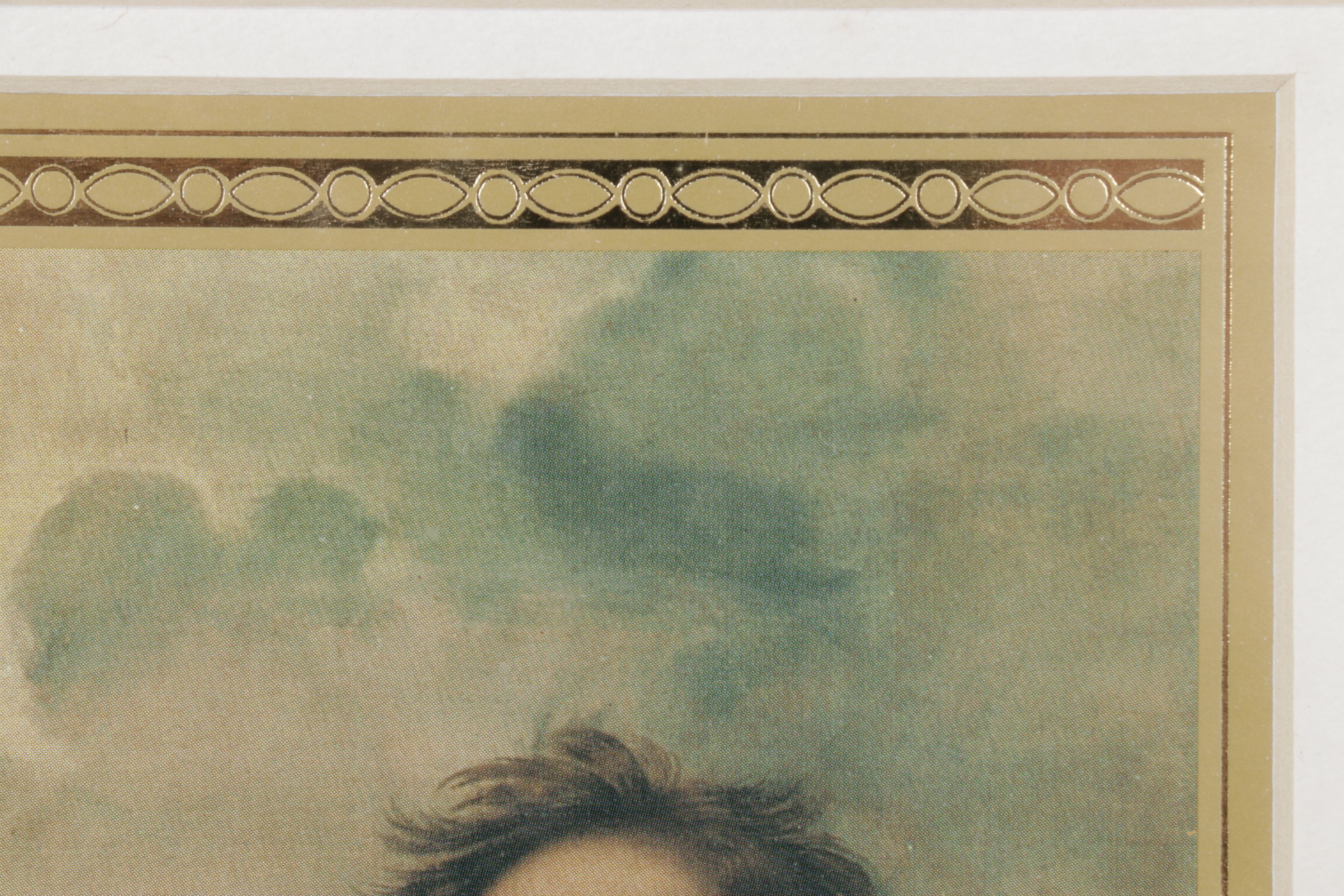 Offset Lithograph Detail of Two Cherubs After Raphael "The Sistine Madonna"