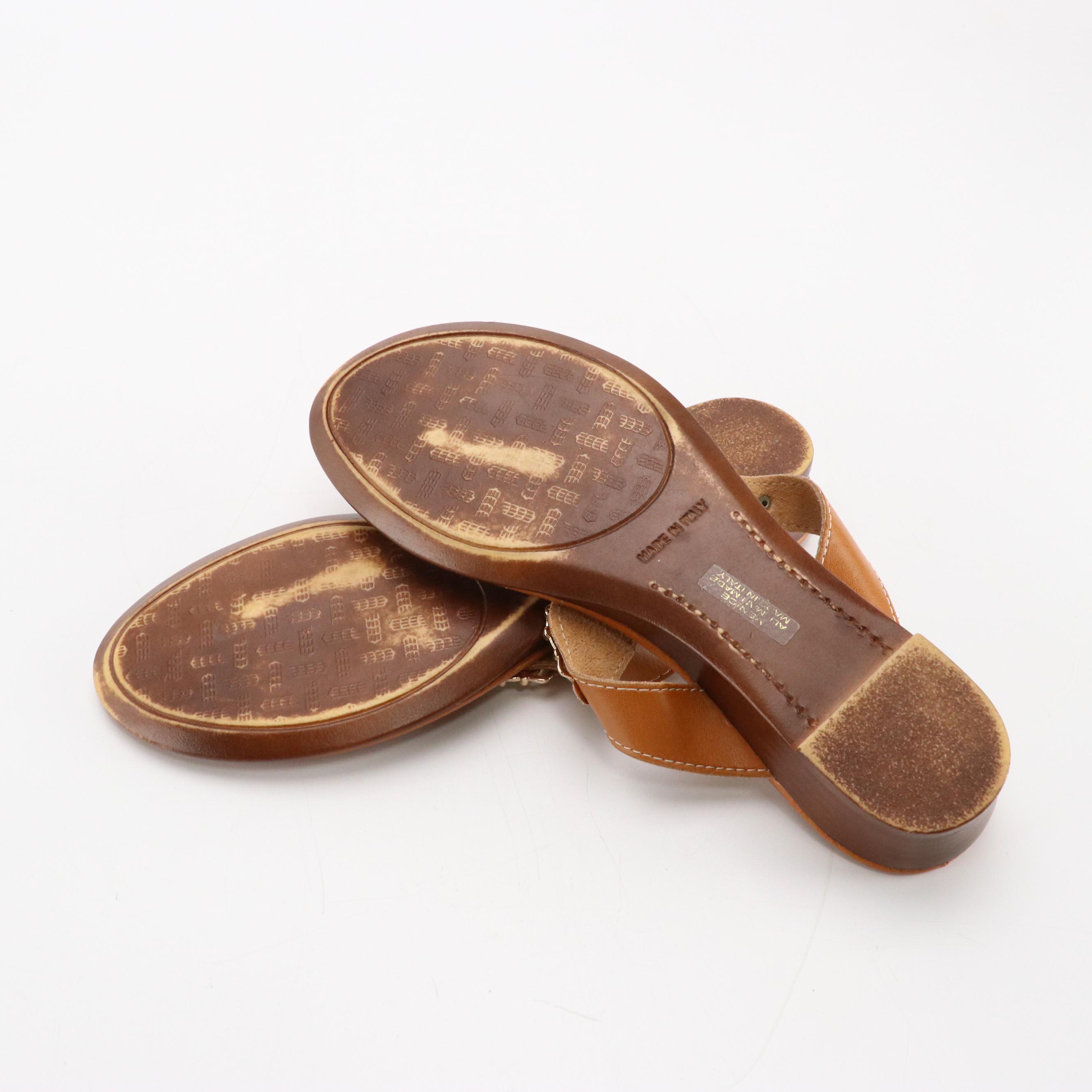 Italian Shoemakers Vinice Sandals and Michael Kors Leather Fulton Moccasin Flats