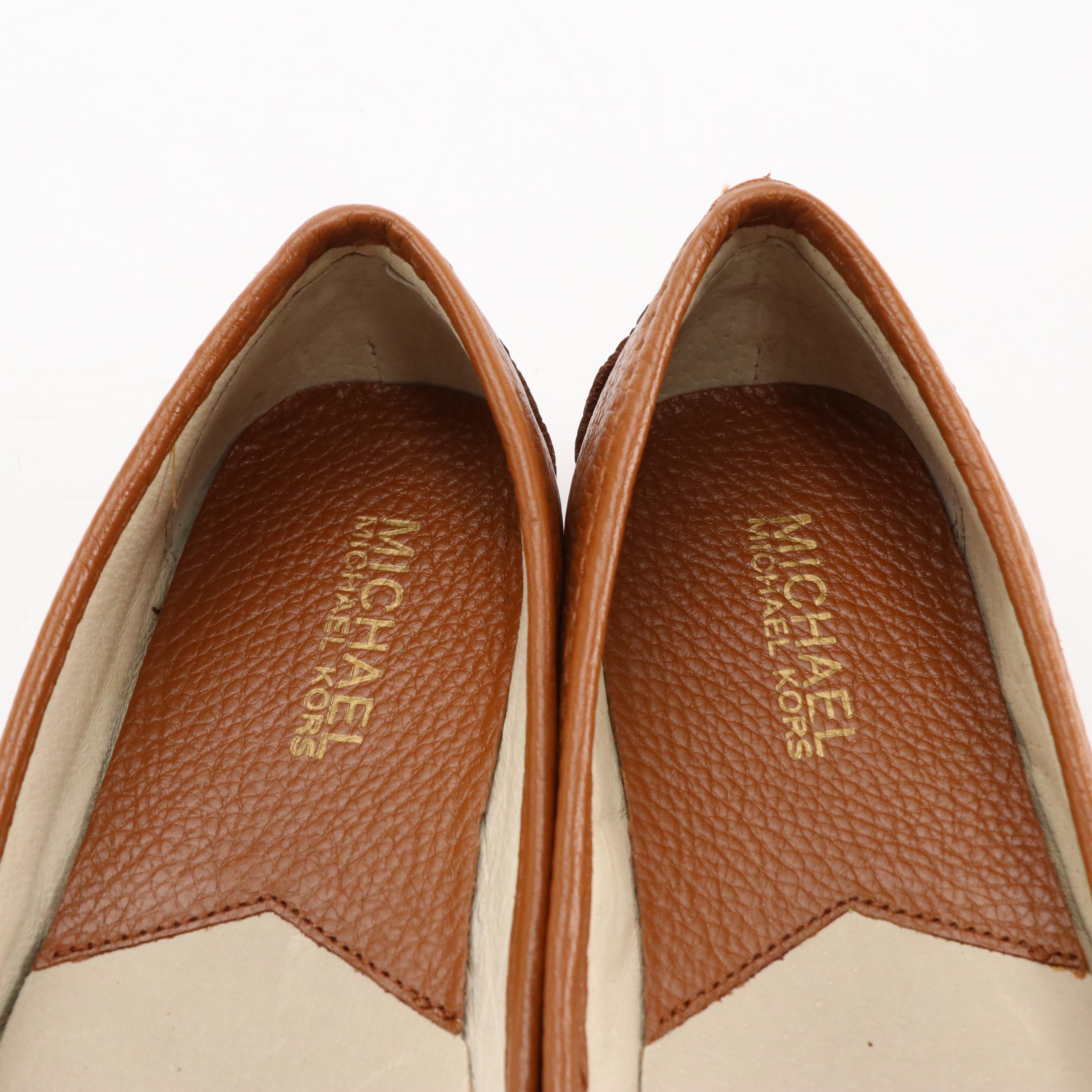 Italian Shoemakers Vinice Sandals and Michael Kors Leather Fulton Moccasin Flats