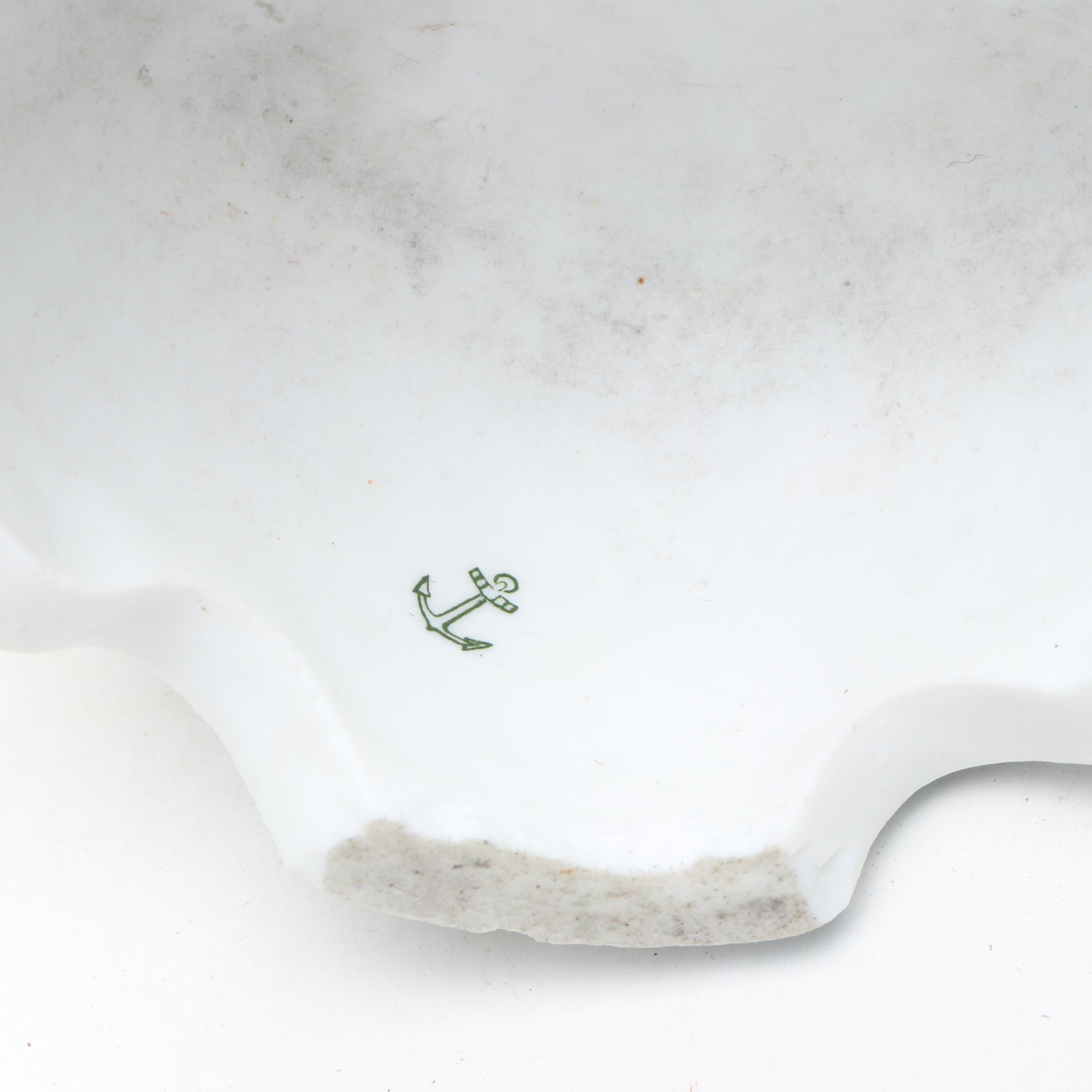 Porcelain Child Figurines with Woman and Cupid Figurine