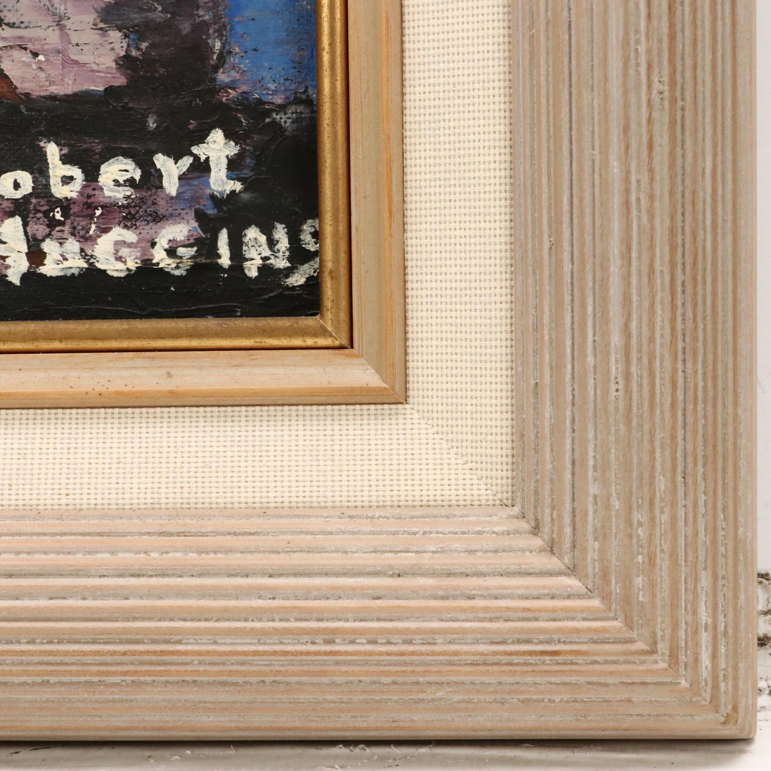 Robert Huggins Expressionist-Inspired Still Life Acrylic Painting