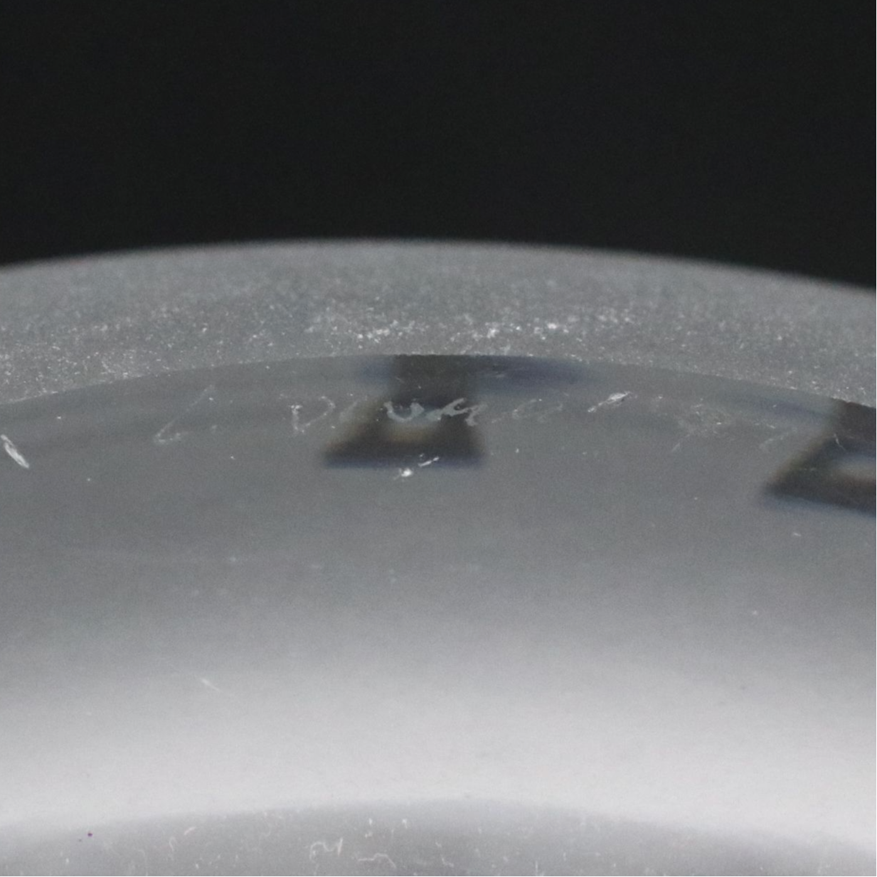 Leandra Drumm Etched Art Glass Jester Bowl, 2007