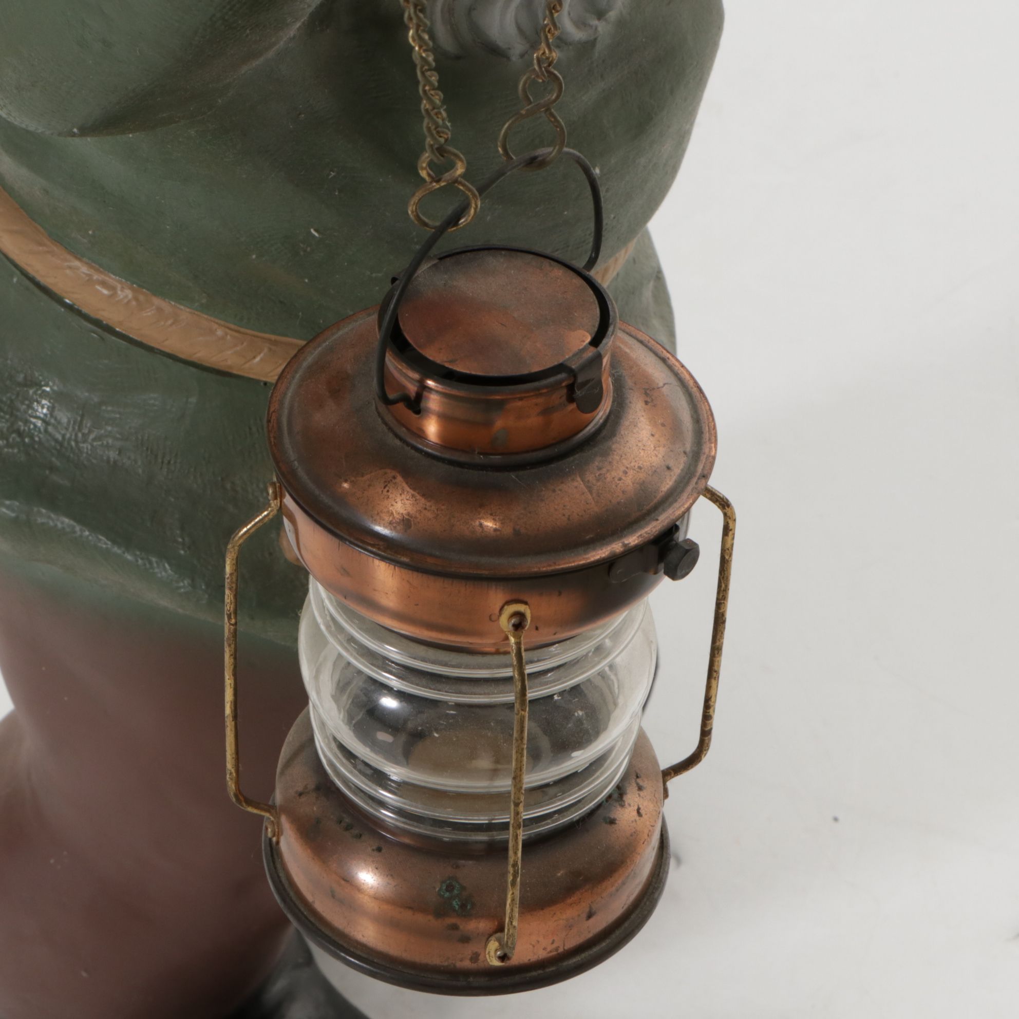 Heissner Lawn Gnome with Lantern Sculpture