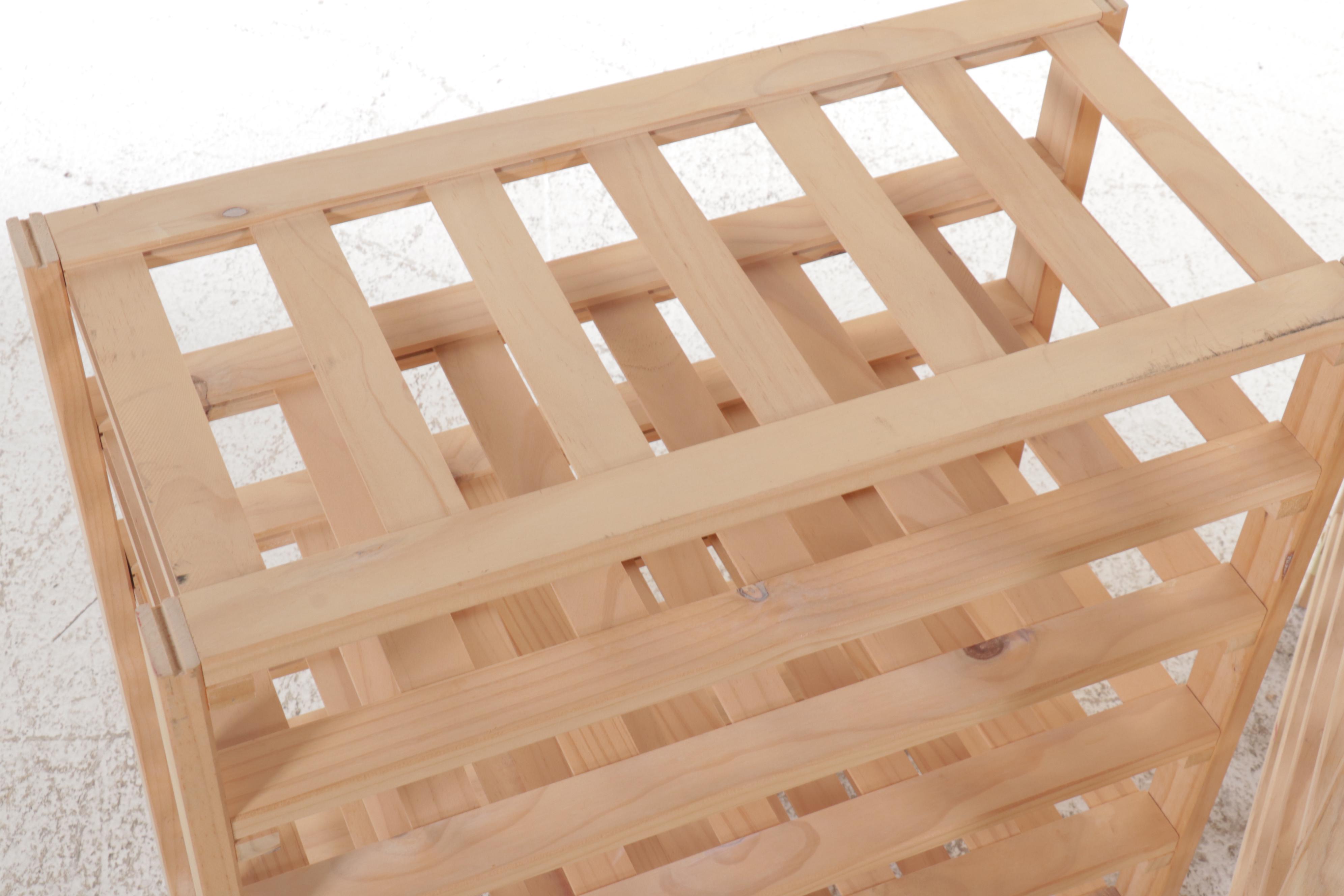 Wooden Stacking Wine Shelving Units