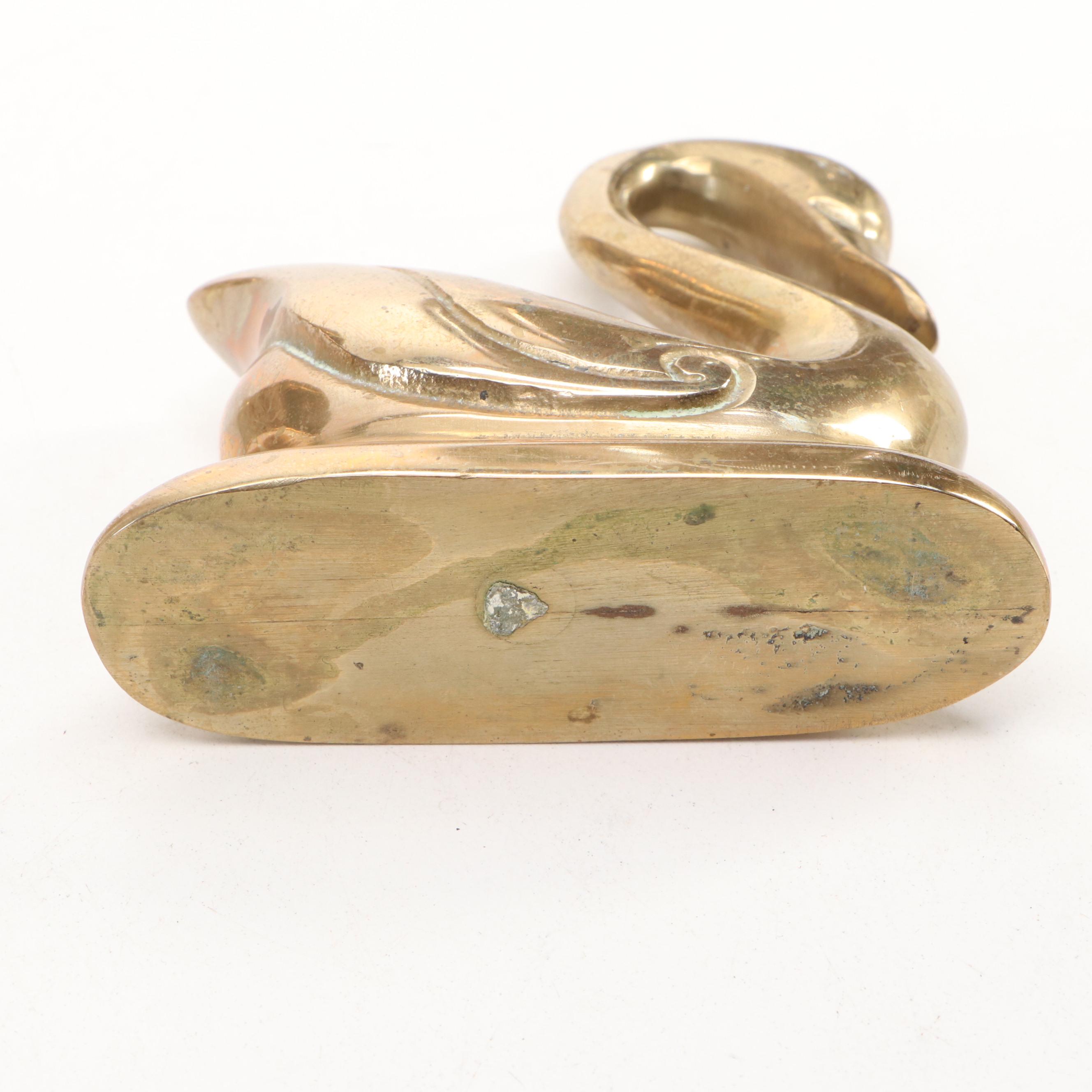 Etched Brass Vase, Brass Smudge Pot, Cloisonné Brass Box, and More Décor