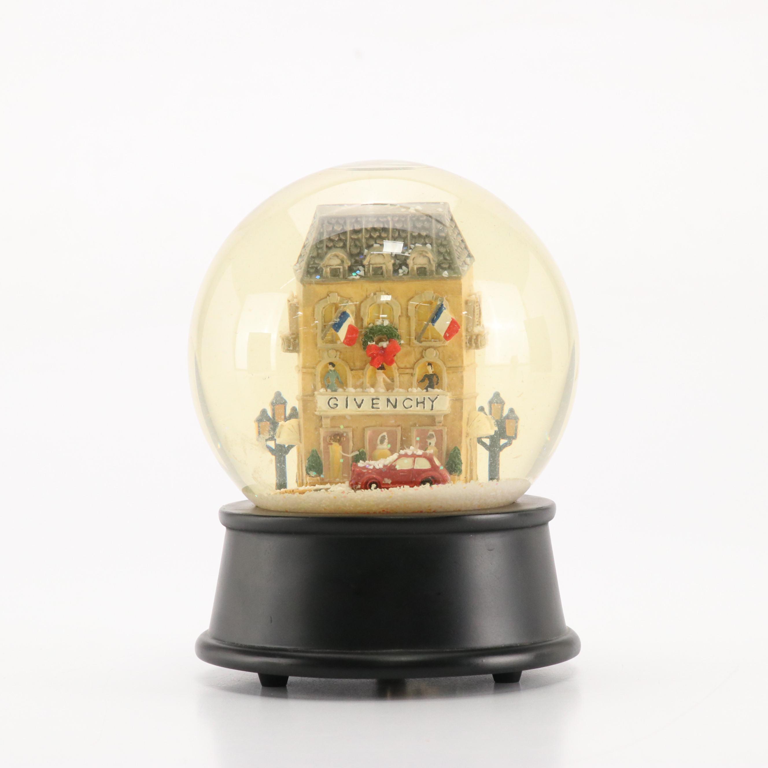 Givenchy Parfums Limited Edition "Winter in Paris" Musical Snow Globe