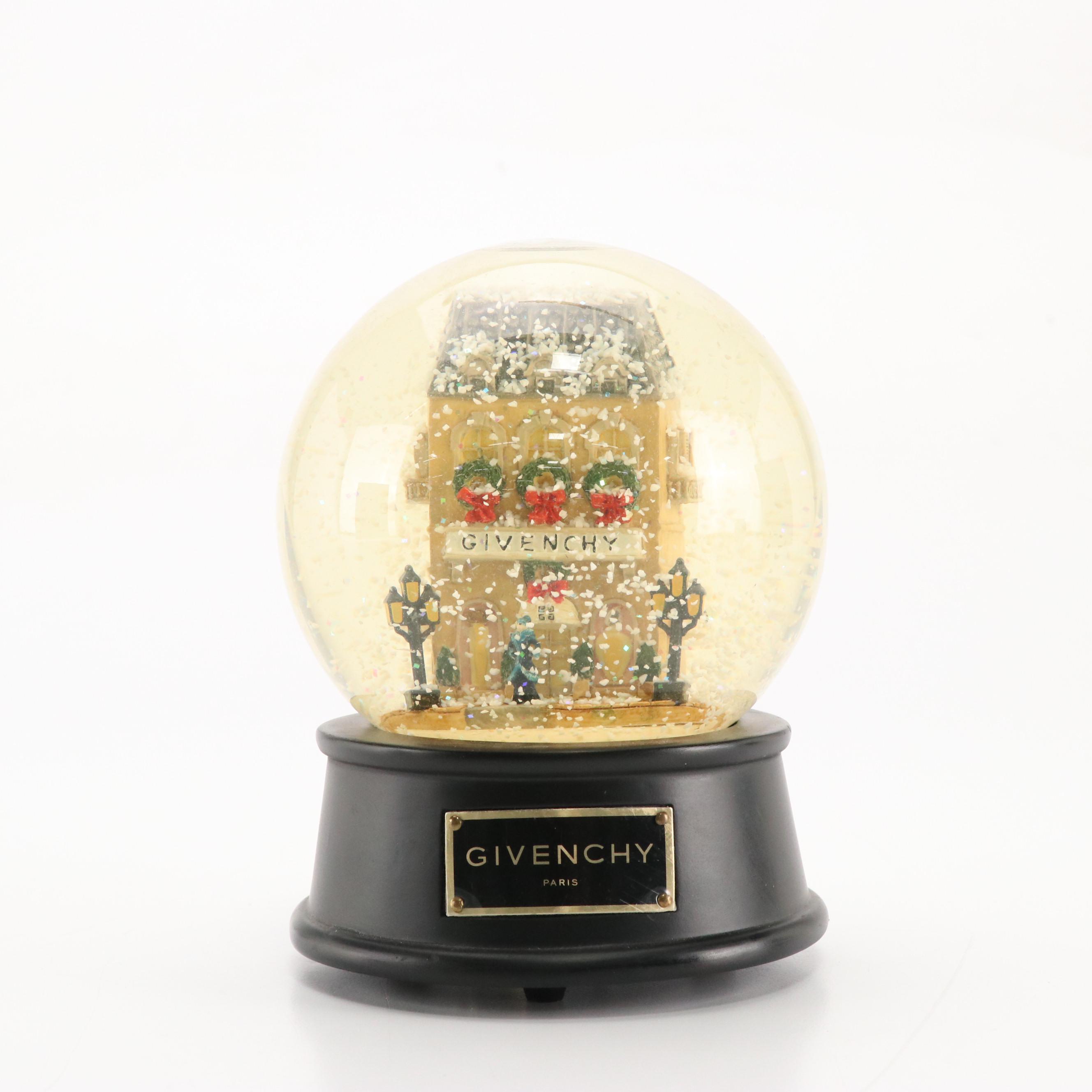 Givenchy Parfums Limited Edition "Winter in Paris" Musical Snow Globe
