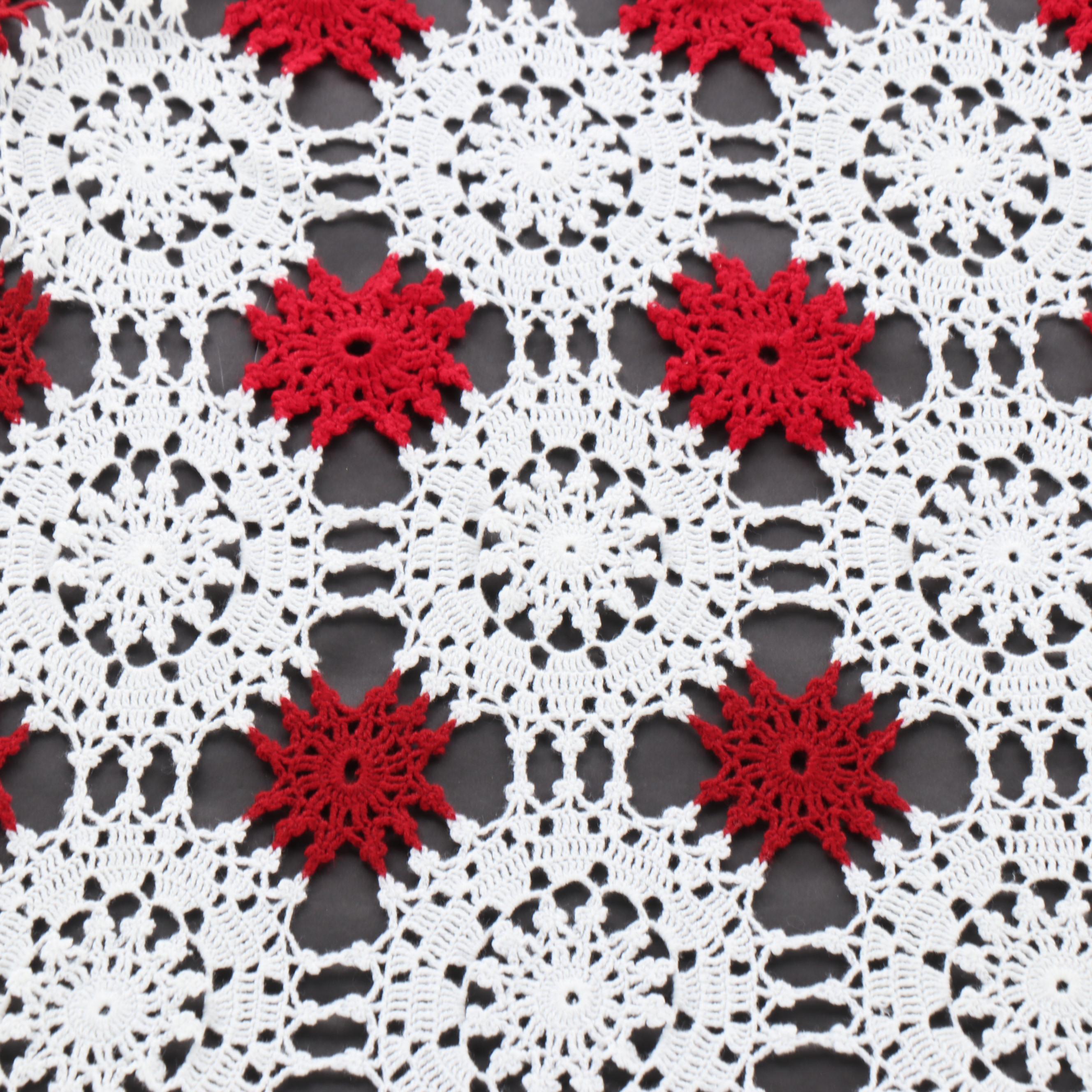 Crochet Tablecloth, Mid to Late 20th Century