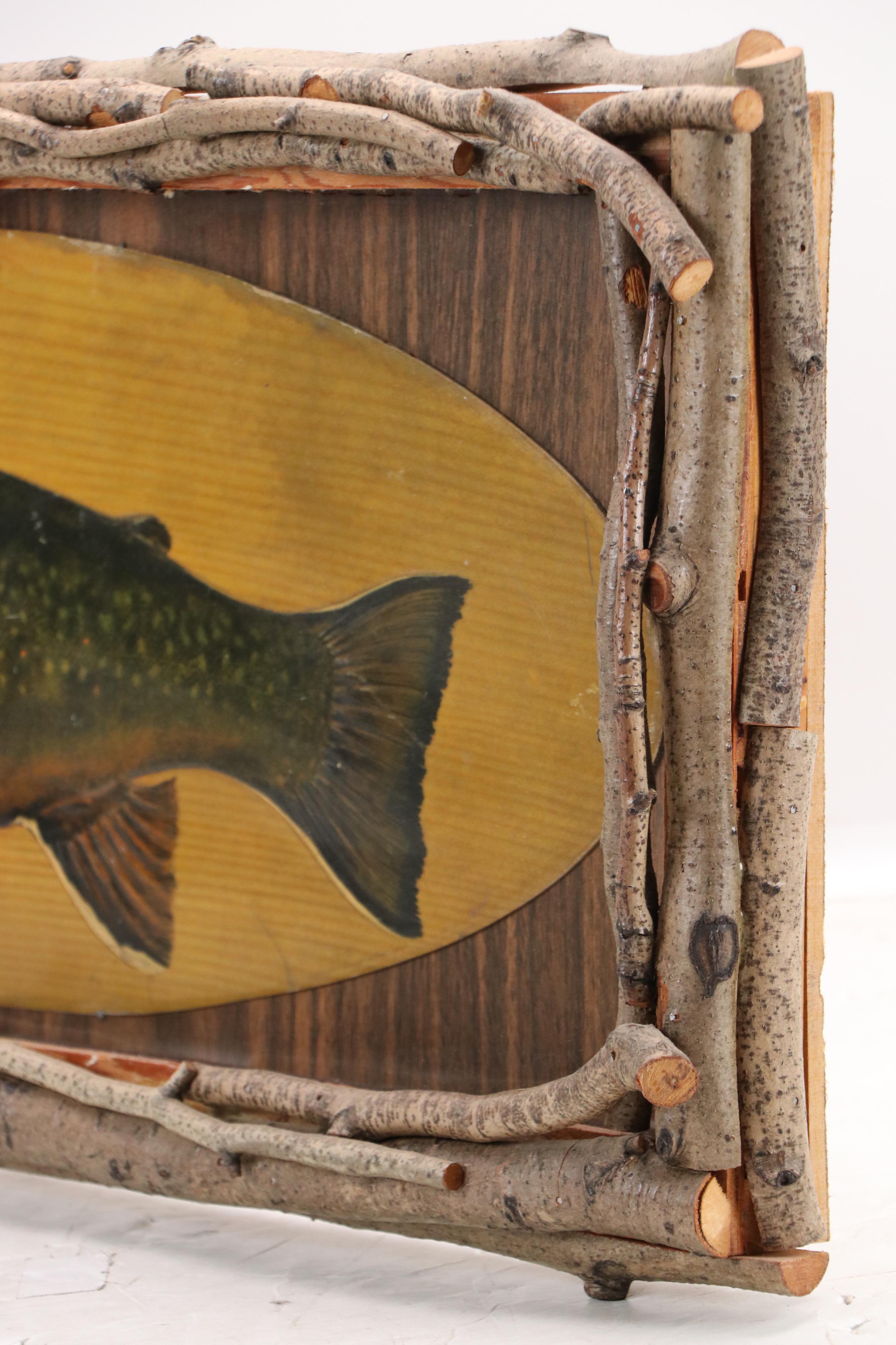 Embossed Halftone Print "Eastern Brook Trout," Circa Early 20th Century
