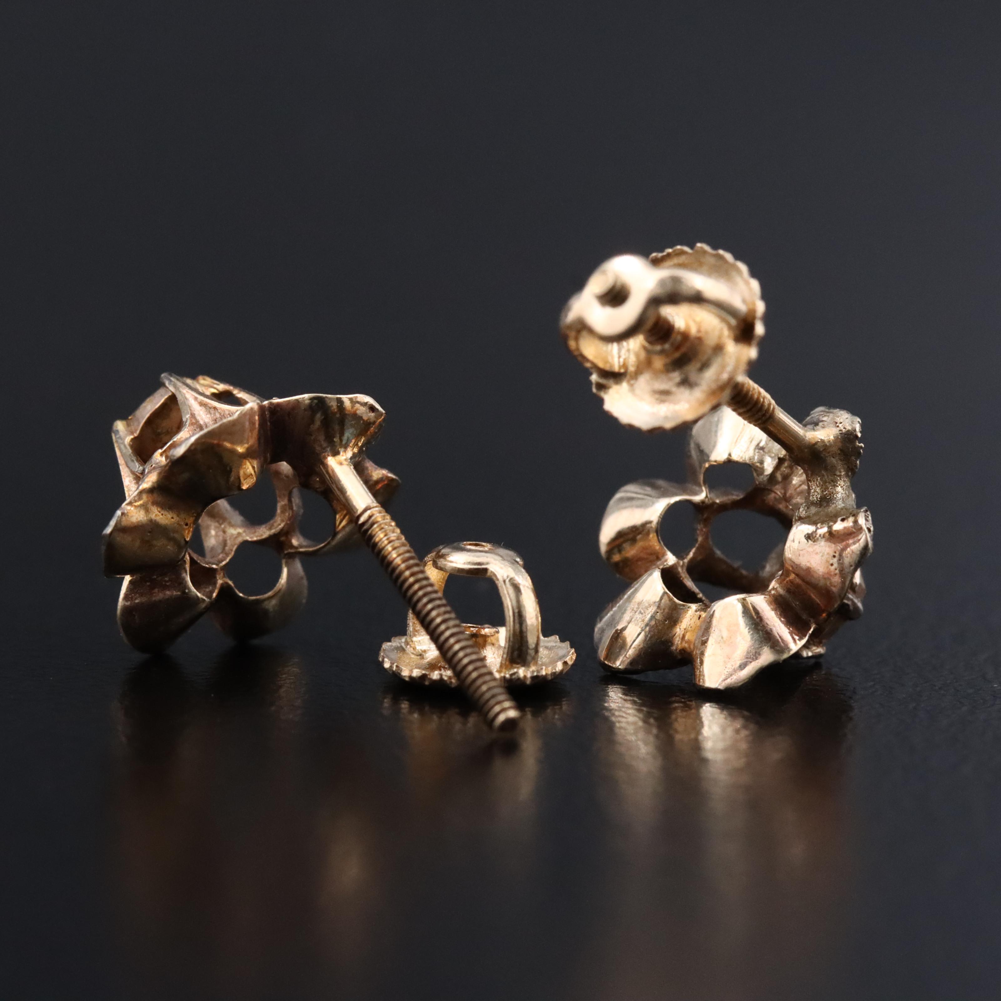 10K Polki Diamond Earrings