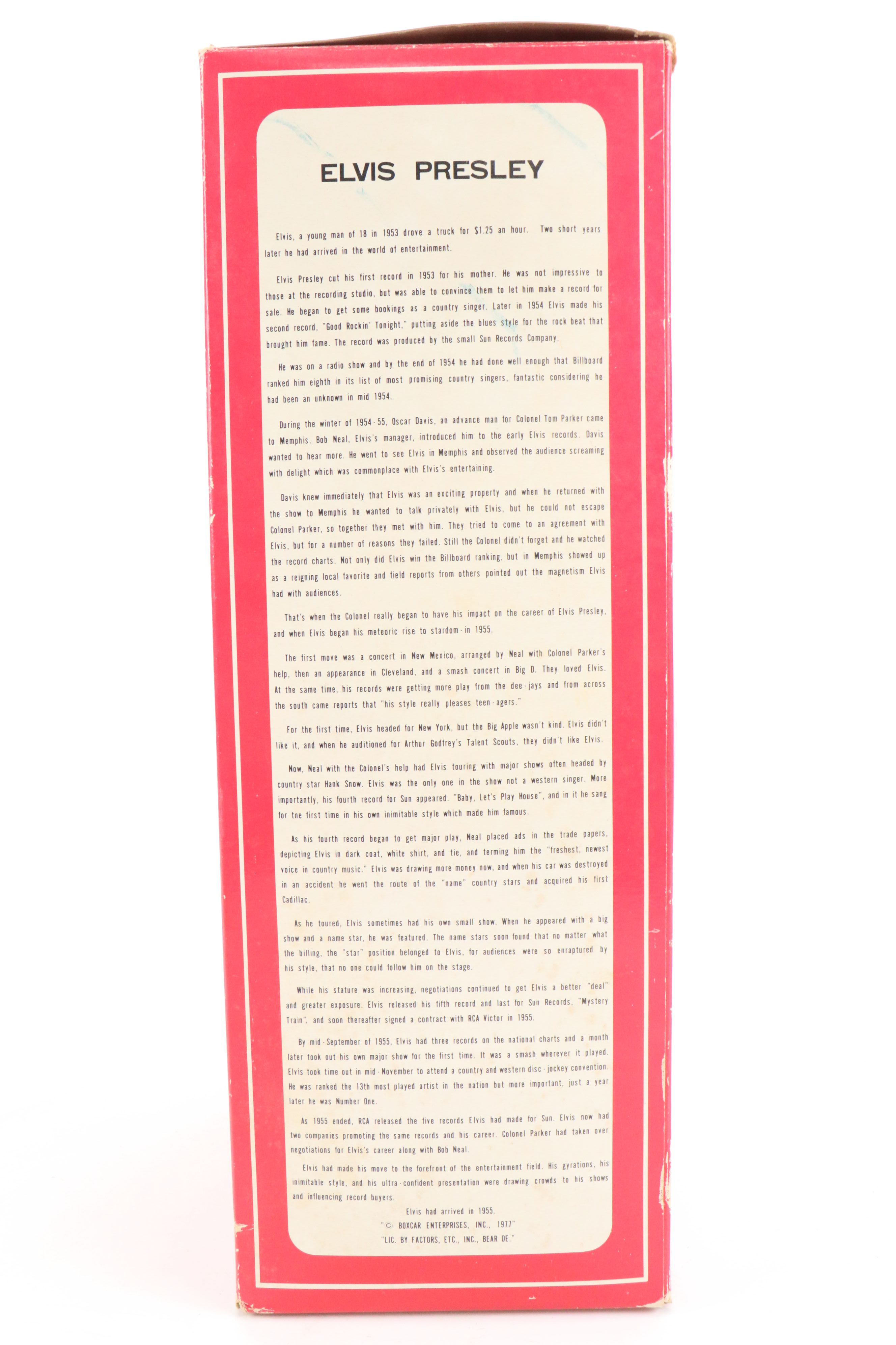 McCormick "Elvis" Limited Edition Porcelain Musical Decanter