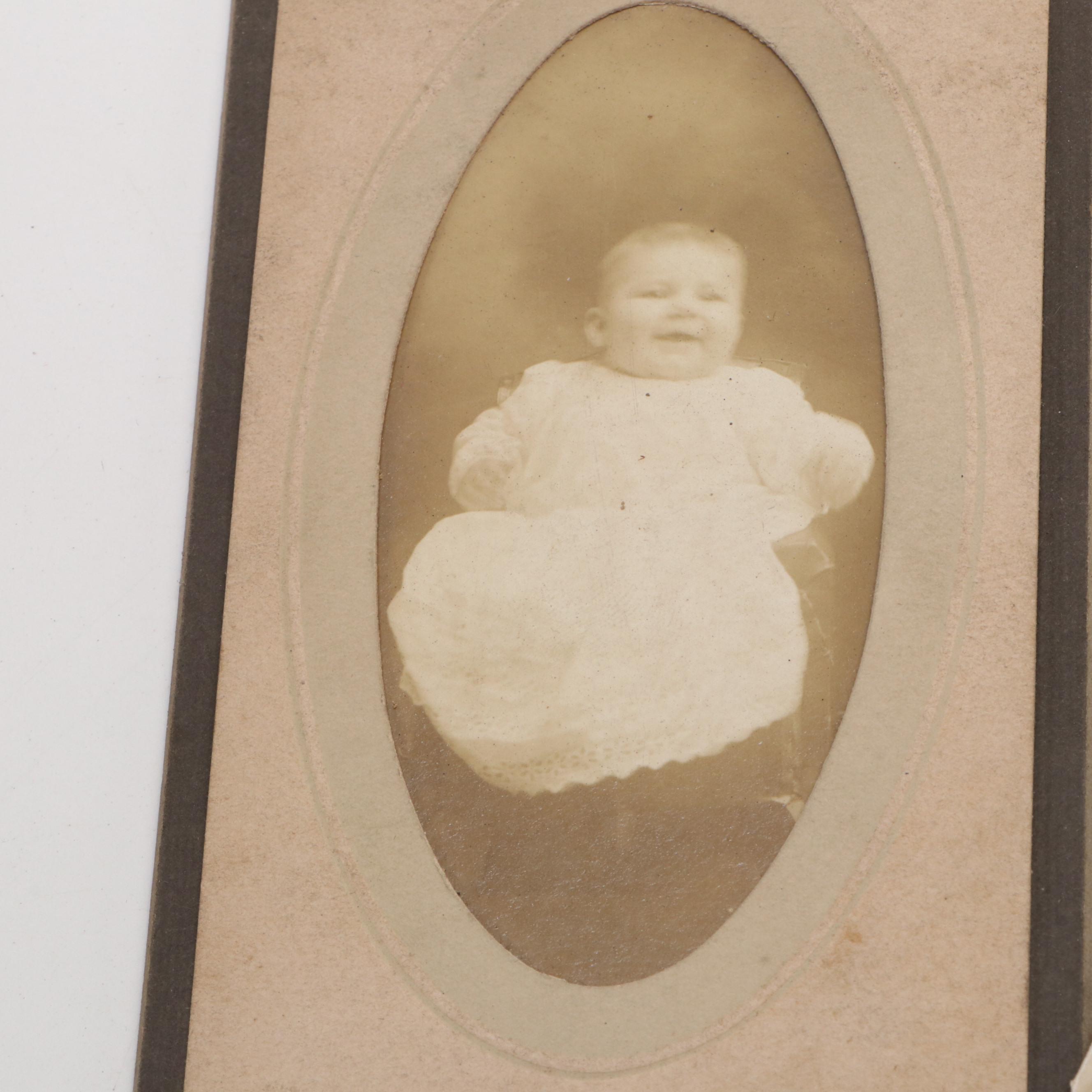 Collection of Silver Gelatin and Cabinet Card Portraits with Other Photographs