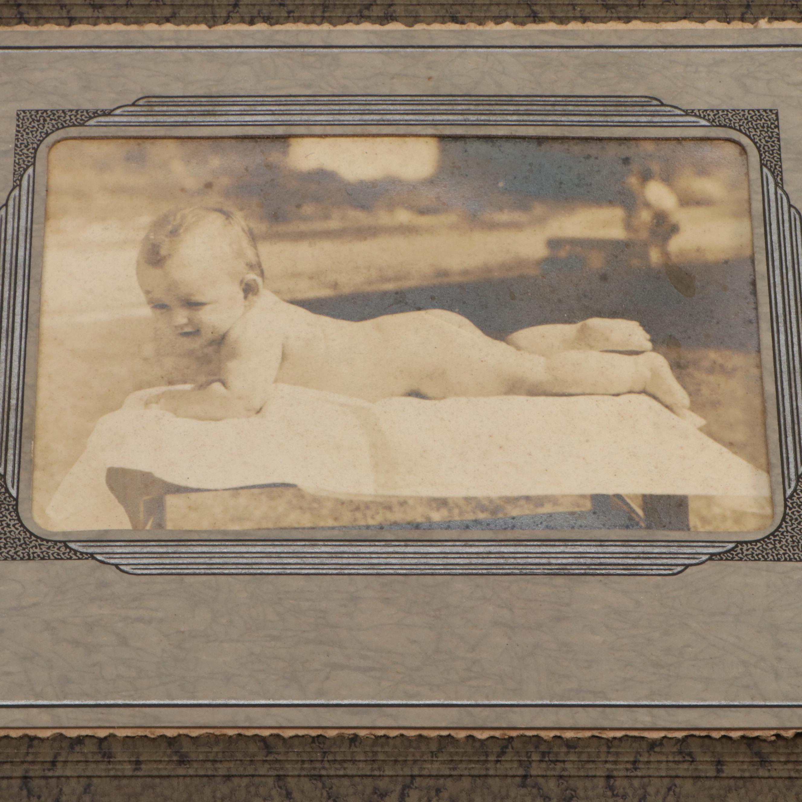 Collection of Silver Gelatin and Cabinet Card Portraits with Other Photographs