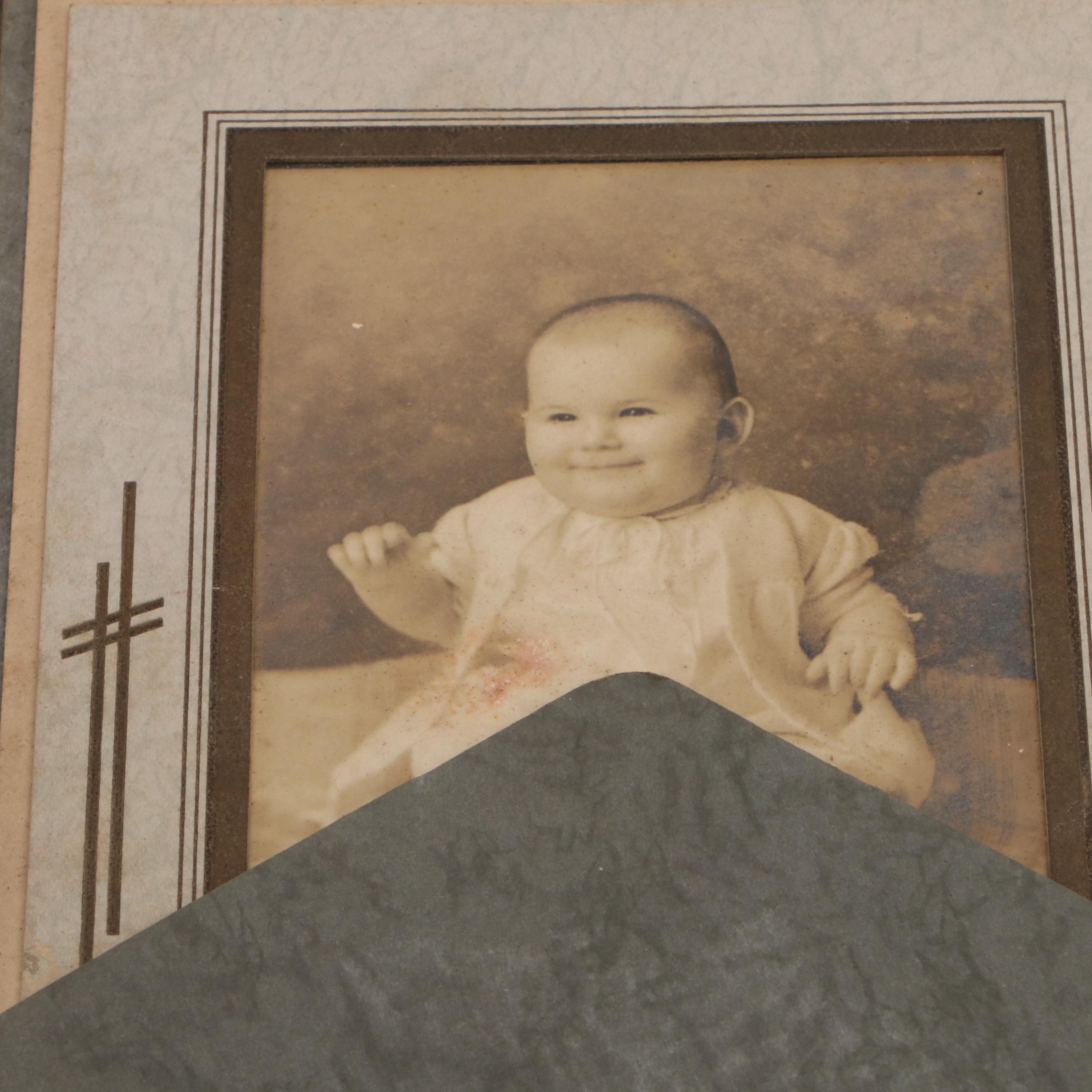 Collection of Silver Gelatin and Cabinet Card Portraits with Other Photographs