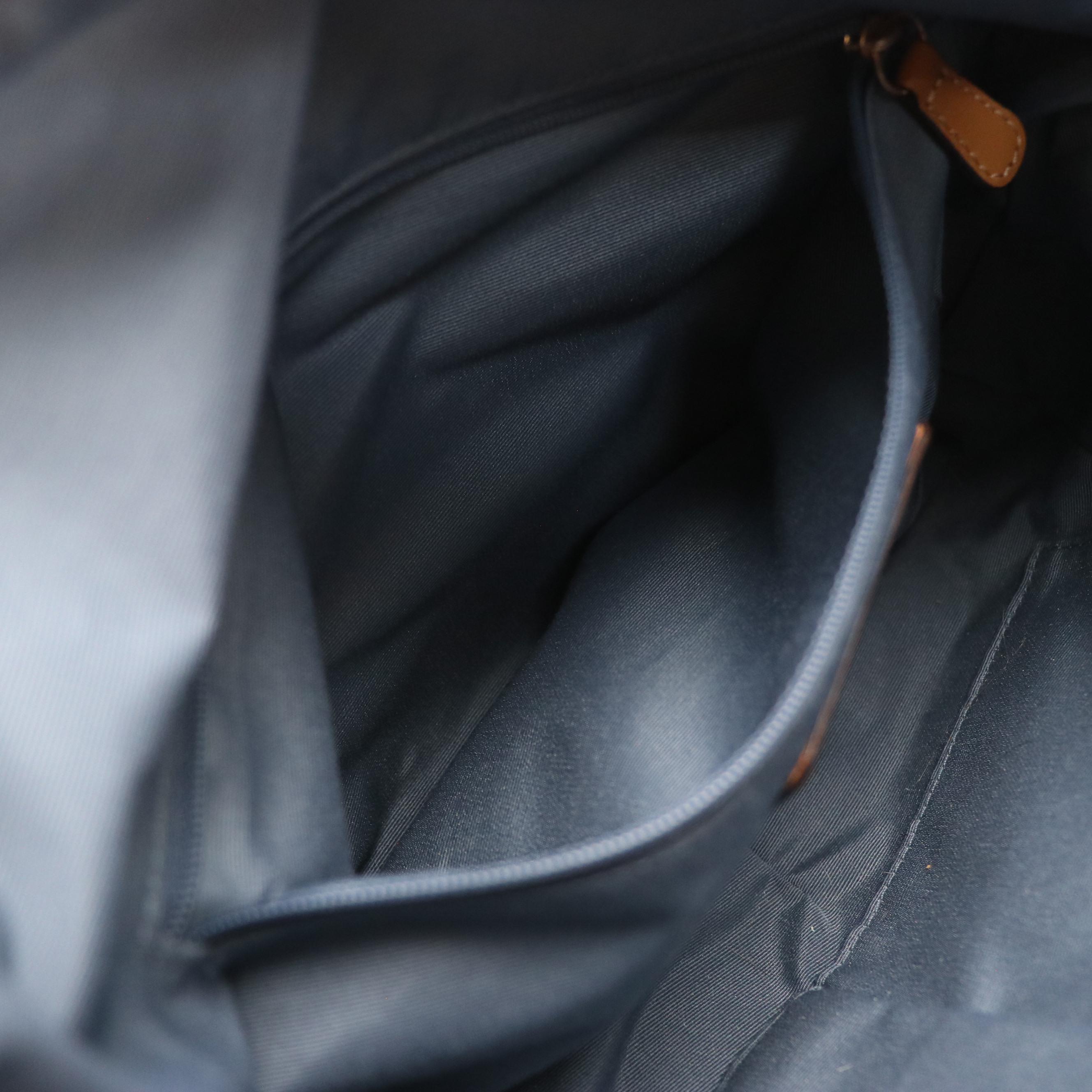 Coach Signature Denim Hobo Bag with Braided Leather Strap