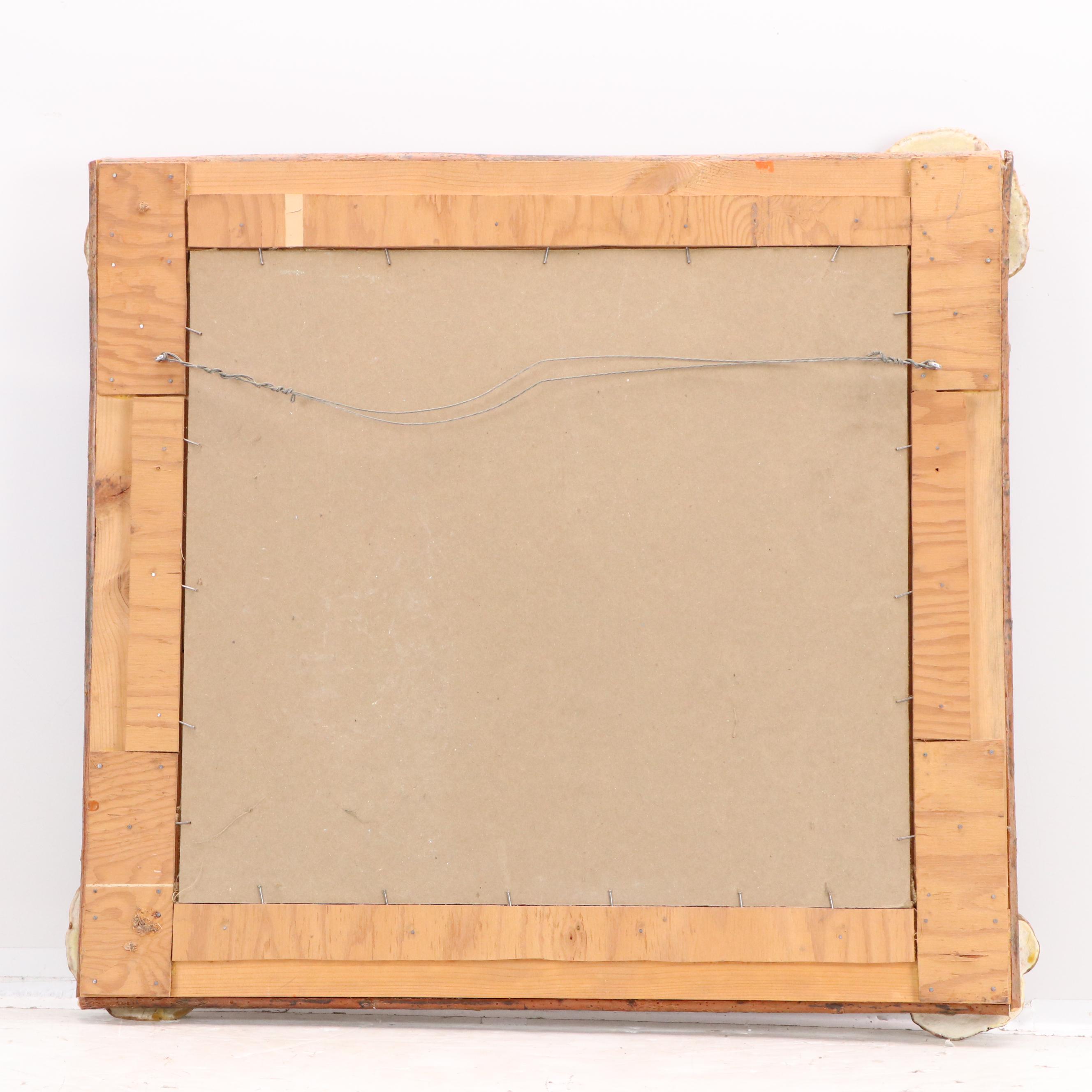 Embroidered Textile Panel of Mexican Coat of Arms with Eagle and Snake