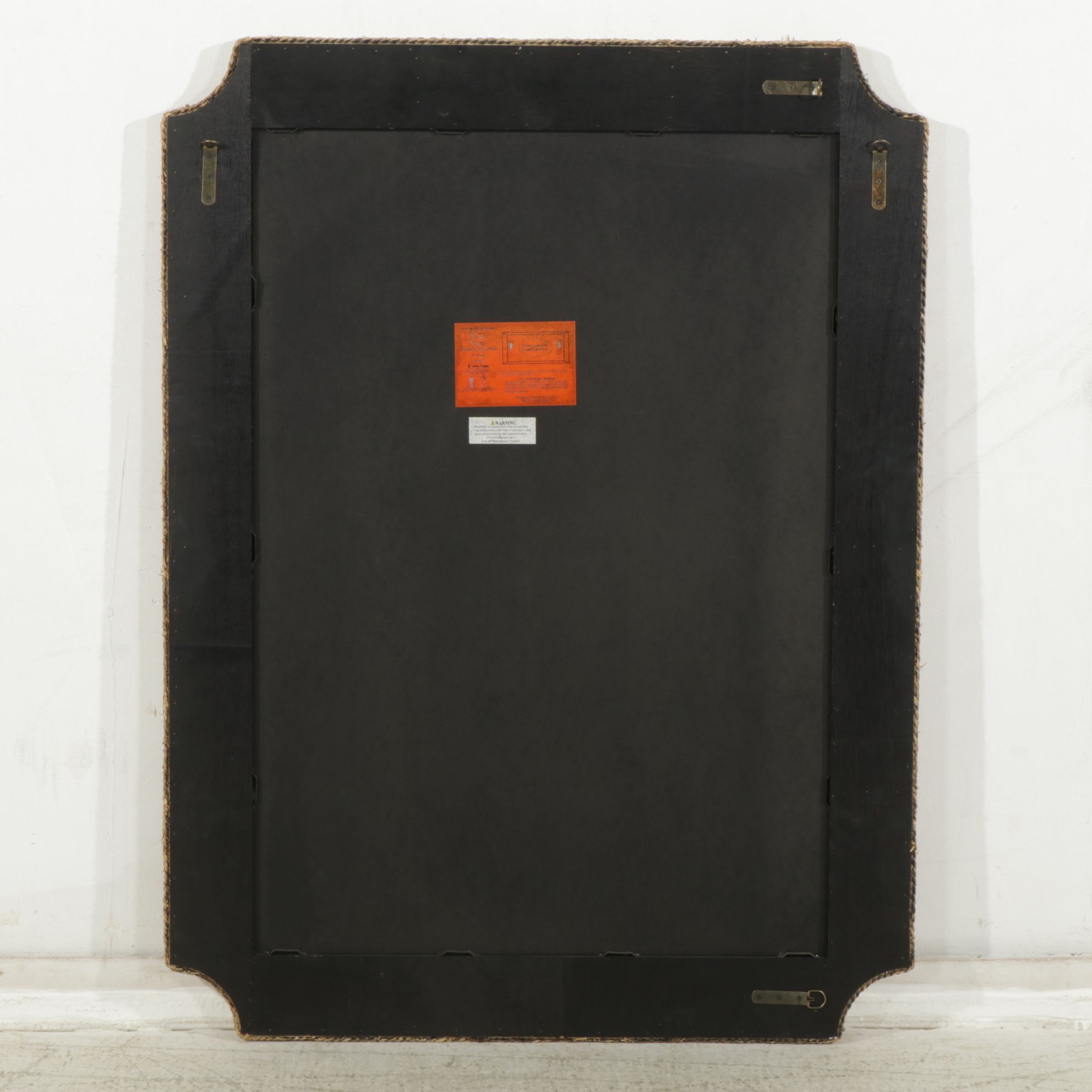 Bassett Mirror Company Wall Mirror with Twisted Grass Cord  Frame