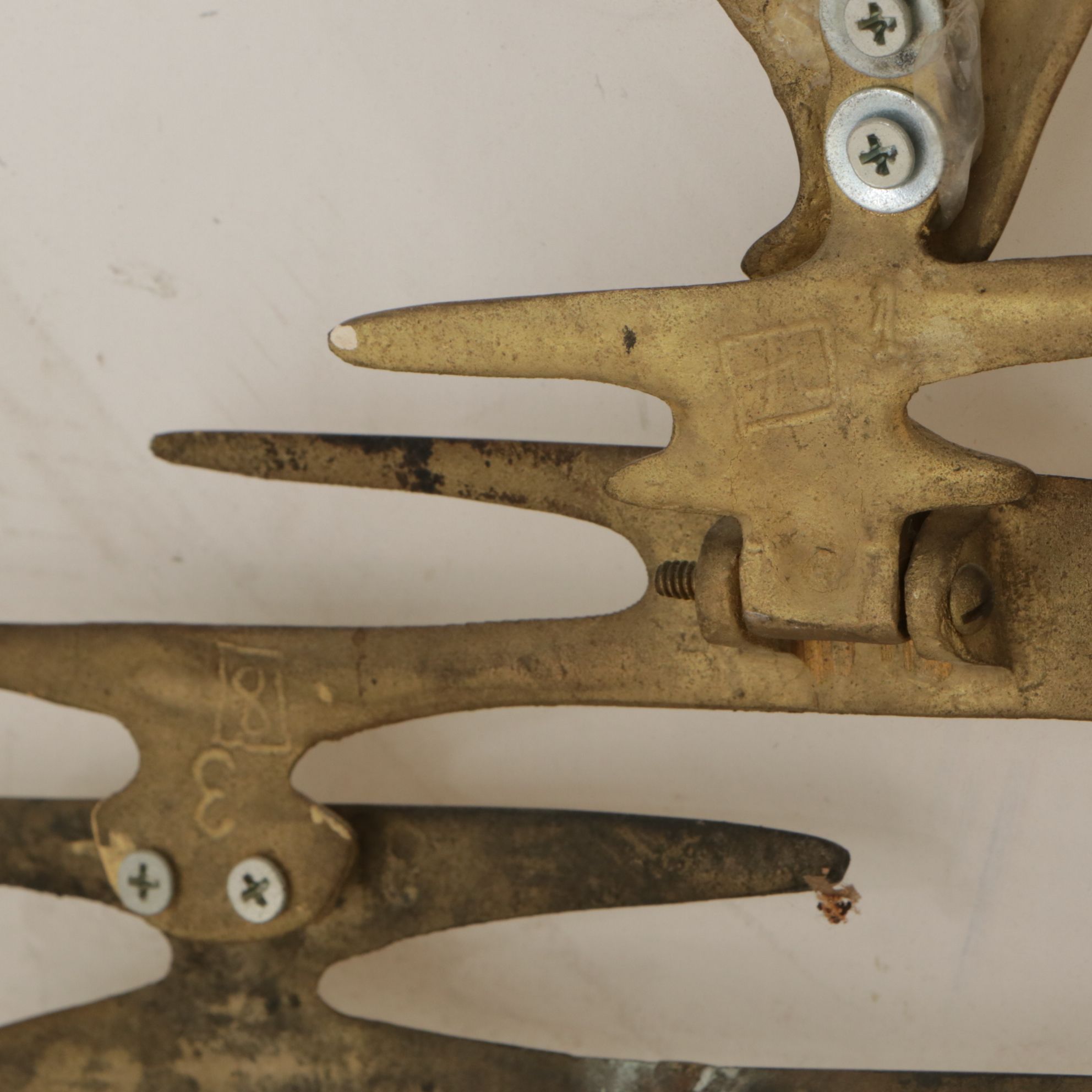 Mid Century Modern Swans on Water Enameled Metal Wall Art