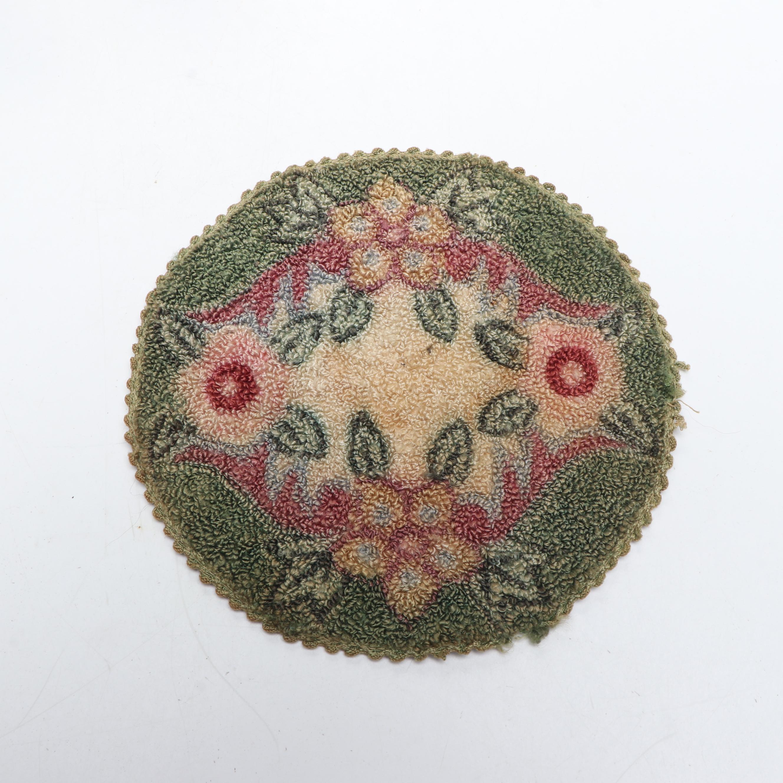 German with Other Folk Art Style Sheep, Wall Hangings and Needlepoint Doll Rug