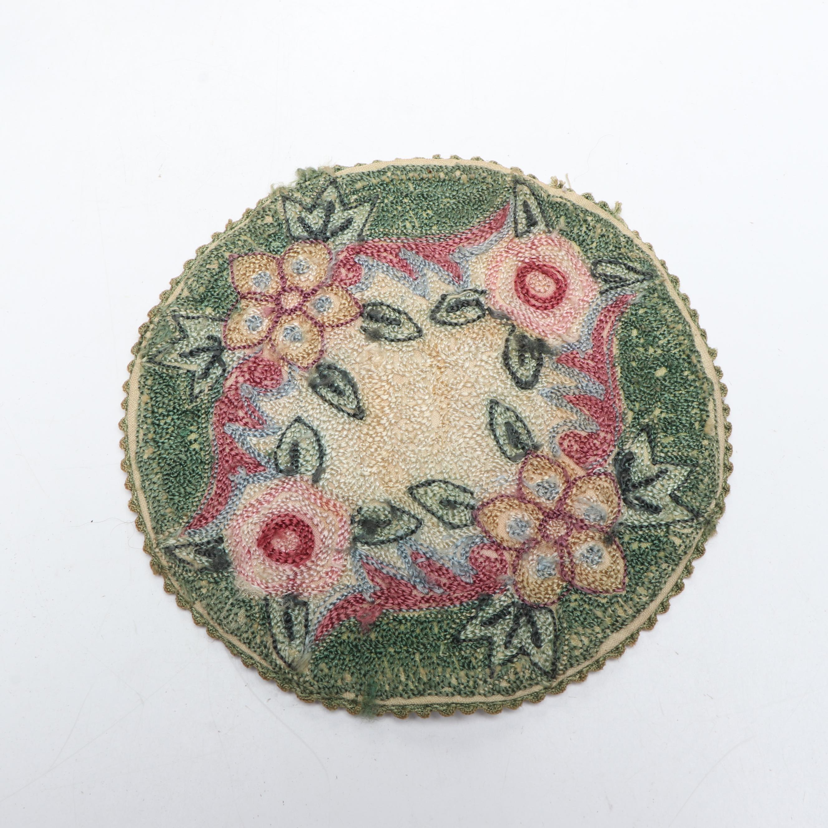 German with Other Folk Art Style Sheep, Wall Hangings and Needlepoint Doll Rug