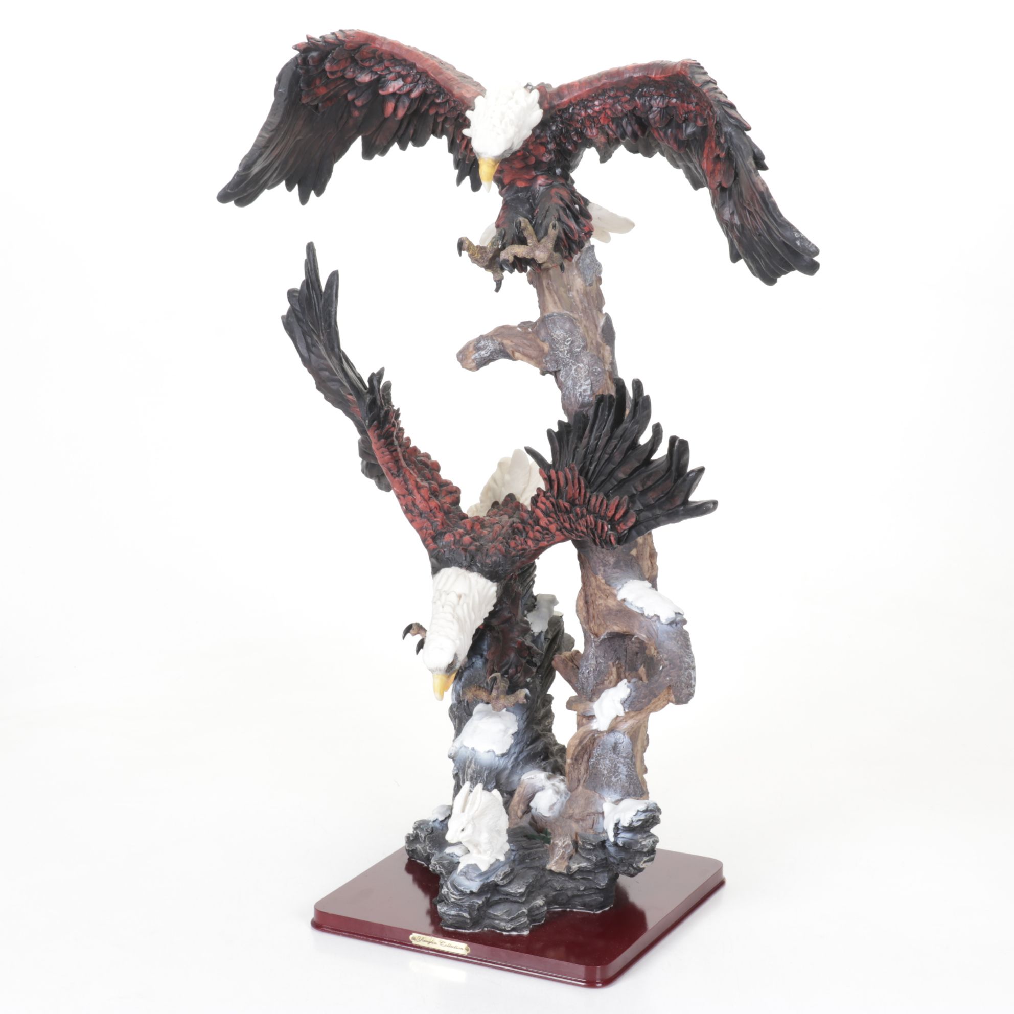 Yanglin Collection Swooping Eagles Resin Statue