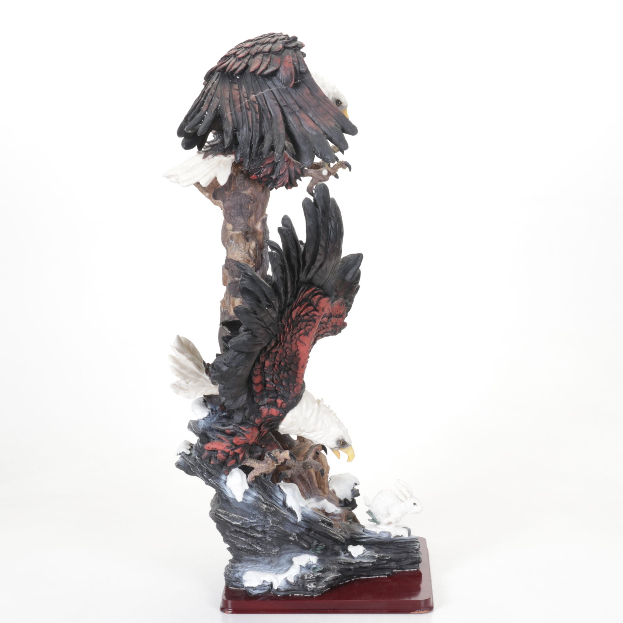 Yanglin Collection Swooping Eagles Resin Statue