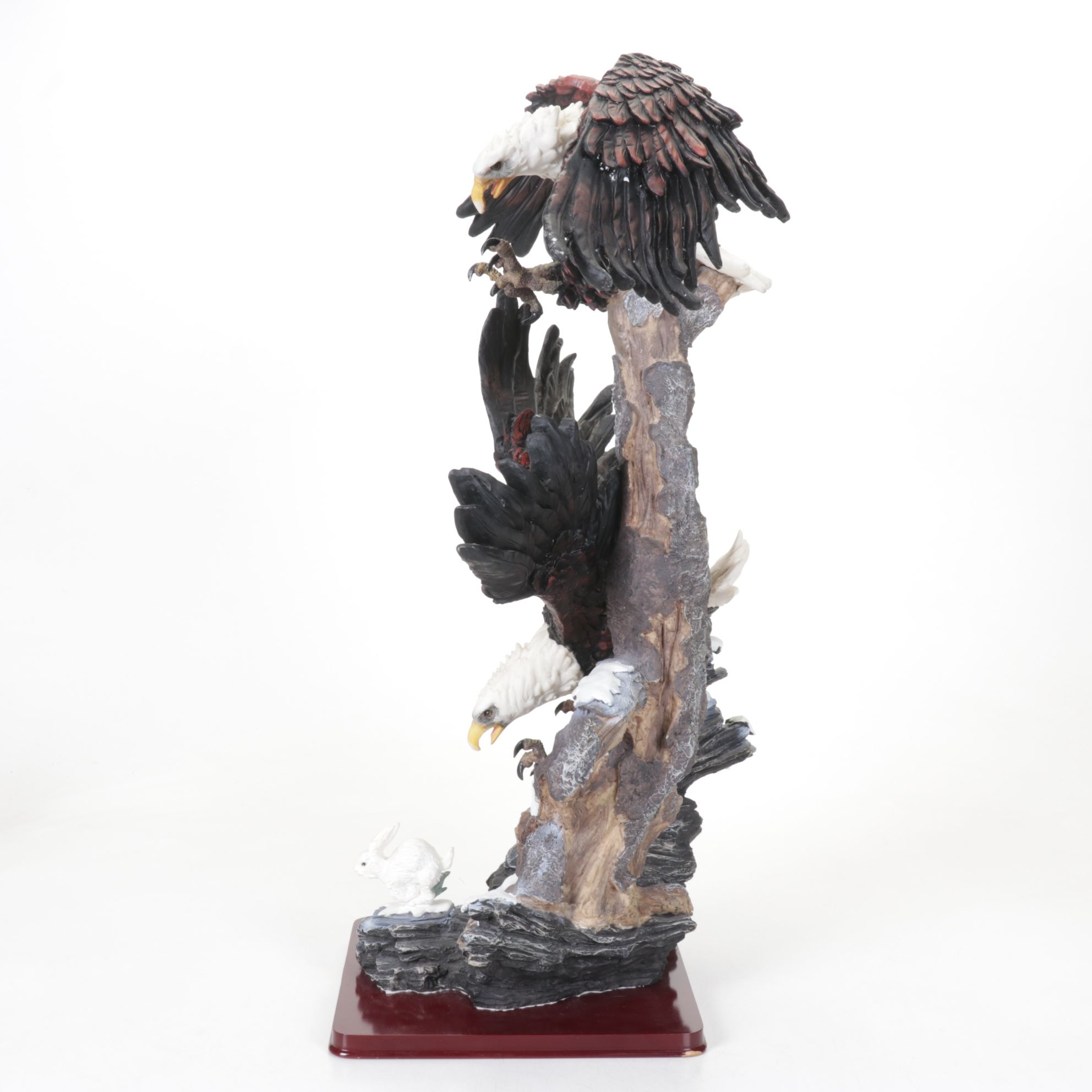Yanglin Collection Swooping Eagles Resin Statue