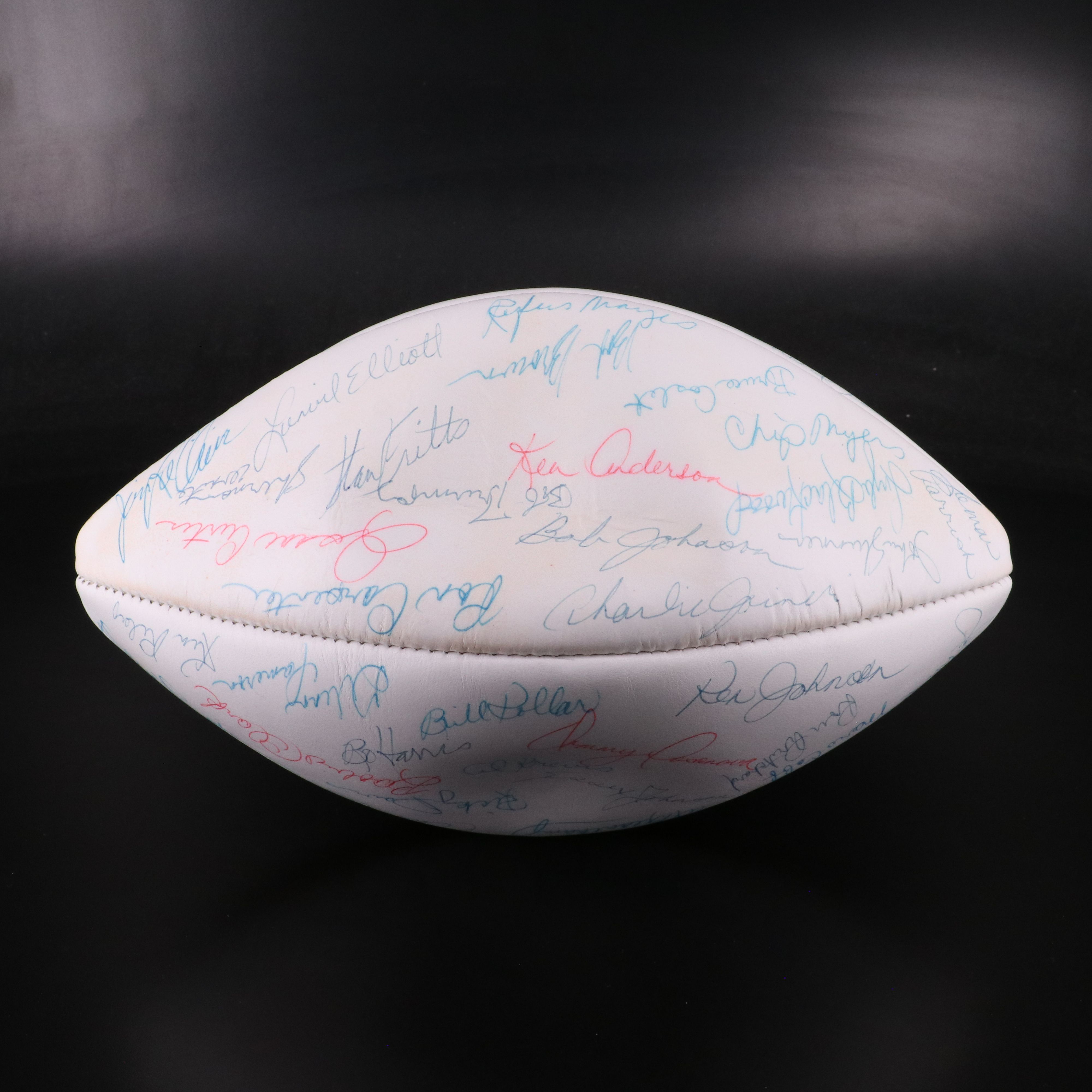 1975 Cincinnati Bengals Team Signed Football Featuring Ken Anderson and More
