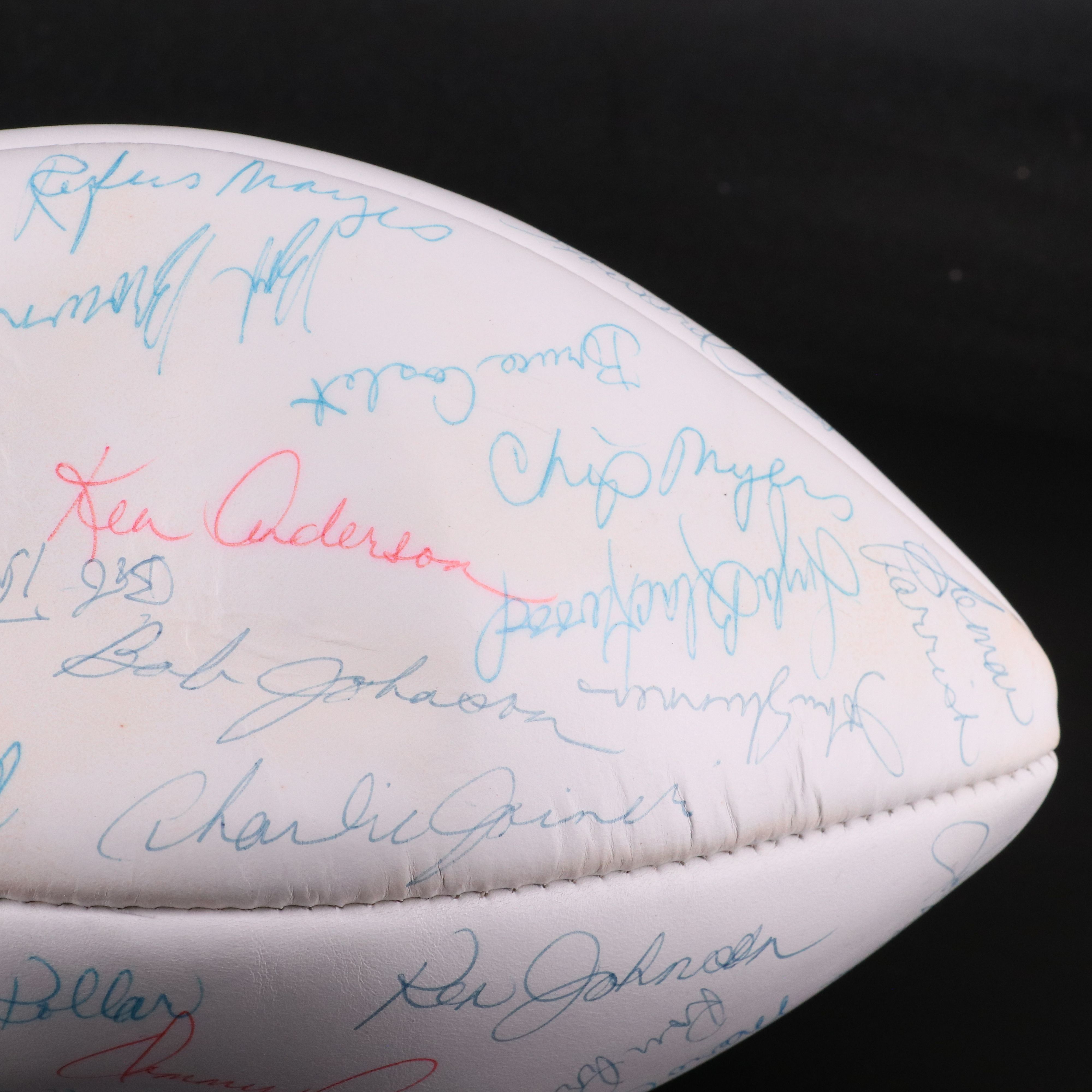 1975 Cincinnati Bengals Team Signed Football Featuring Ken Anderson and More