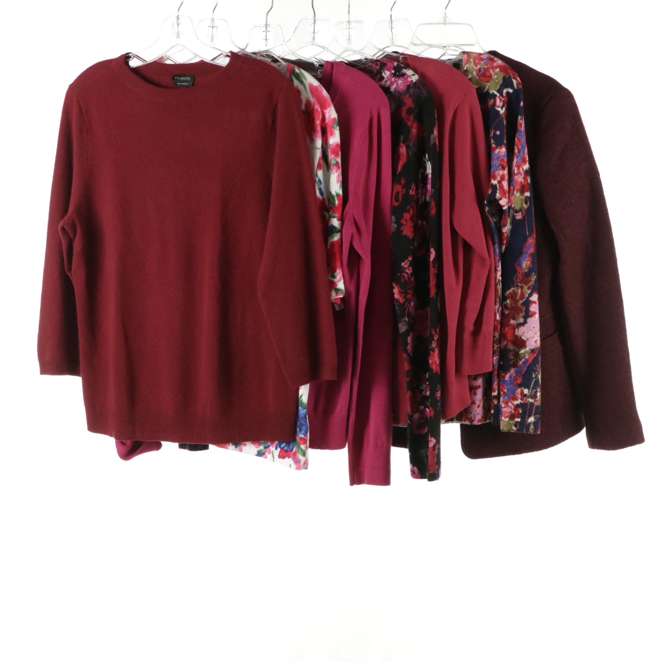 Talbot Wool and Cashmere Sweaters and Cardigans, Wool Button-Front Jacket & More