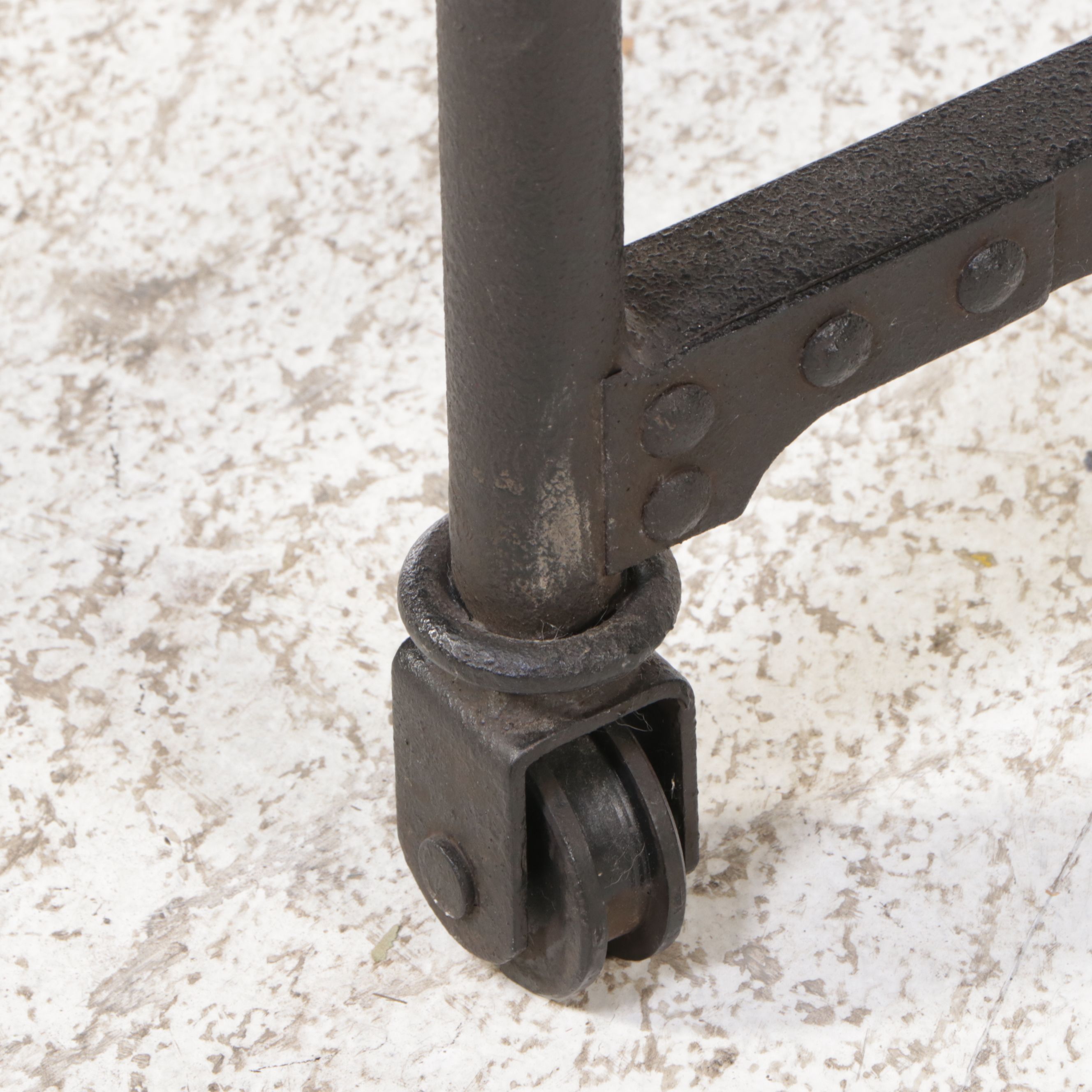 Industrial Style Distressed Dining Table