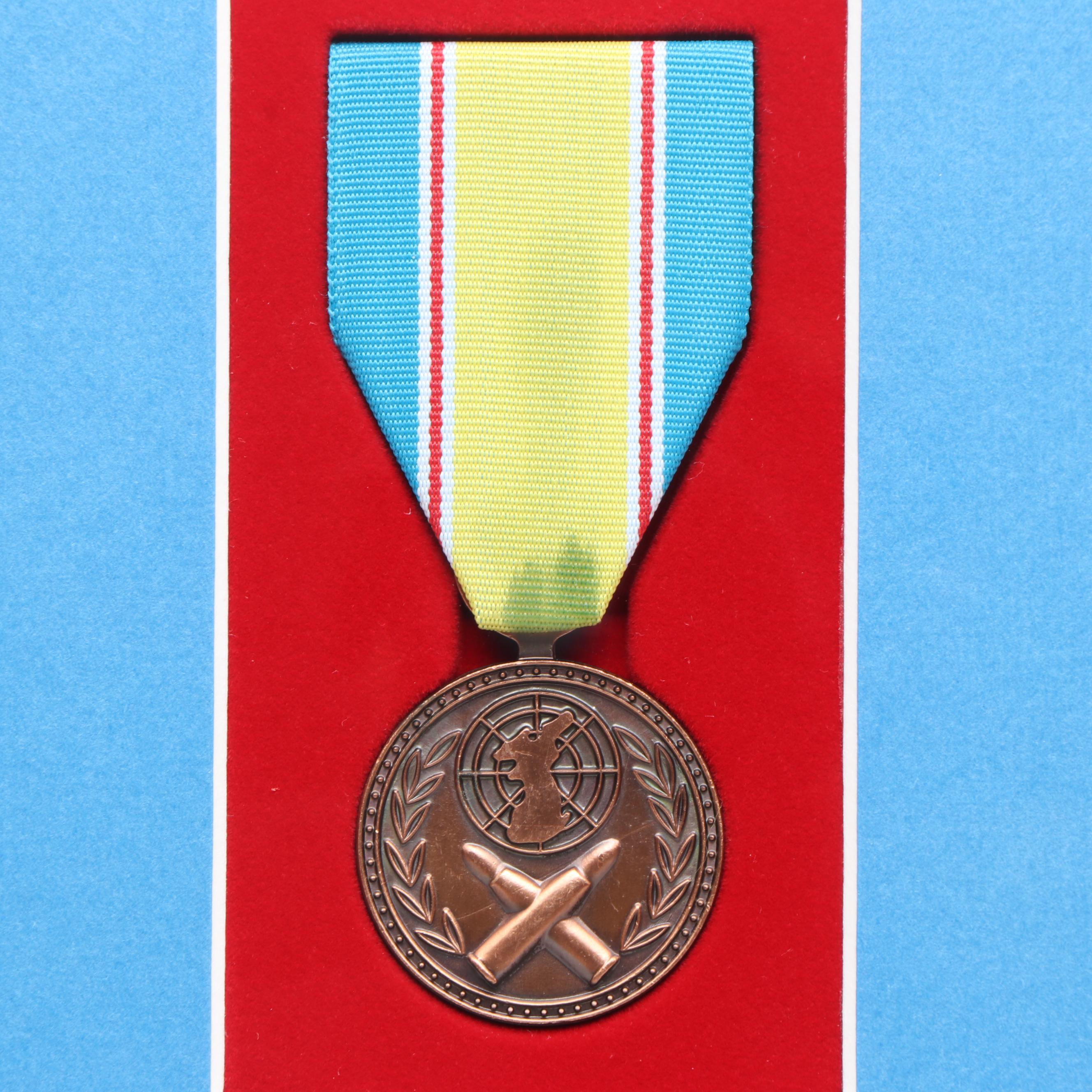 Framed 50th Anniversary Korean War Service Medal