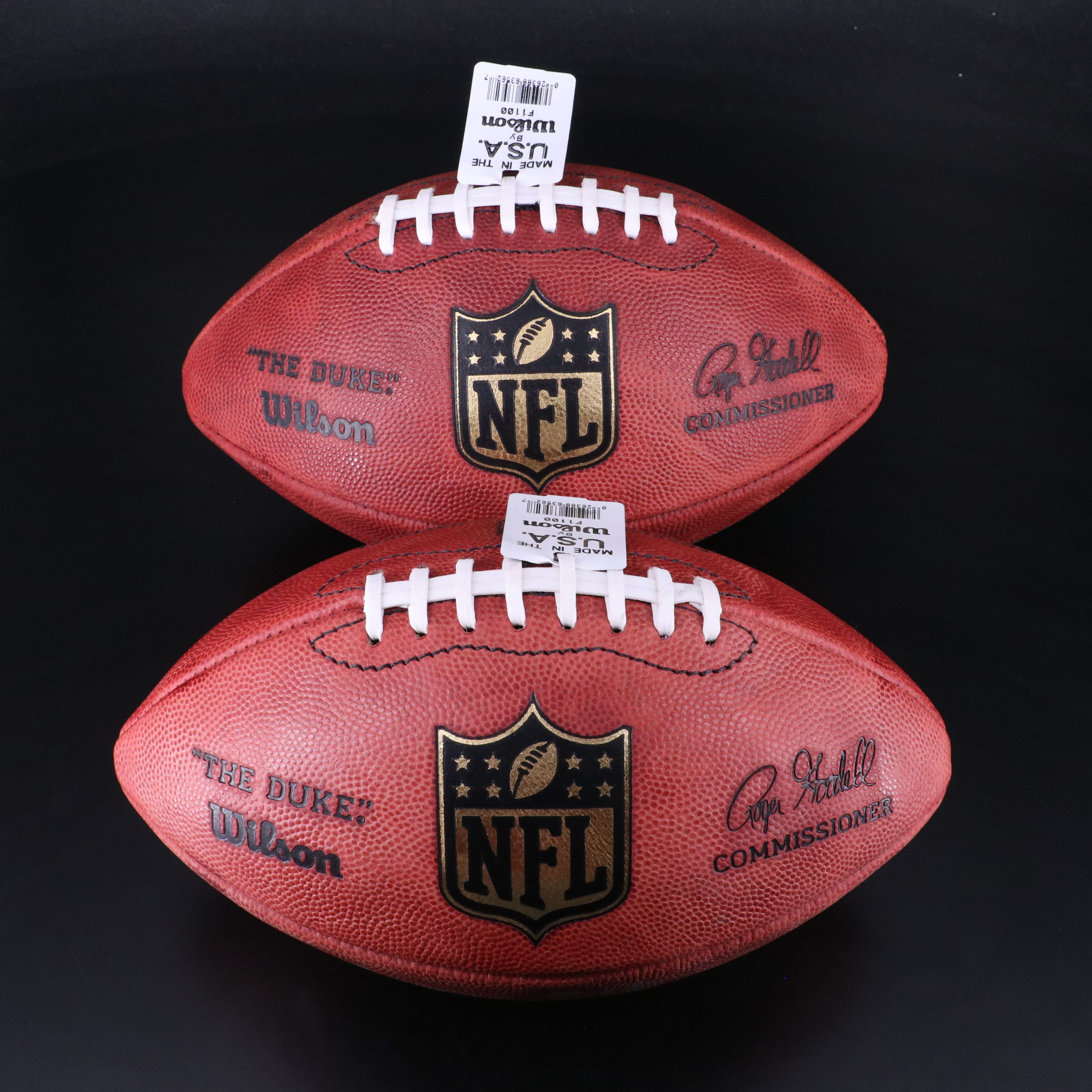 Andy Dalton and A.J. Green Signed Wilson "The Duke" NFL Footballs, PSA