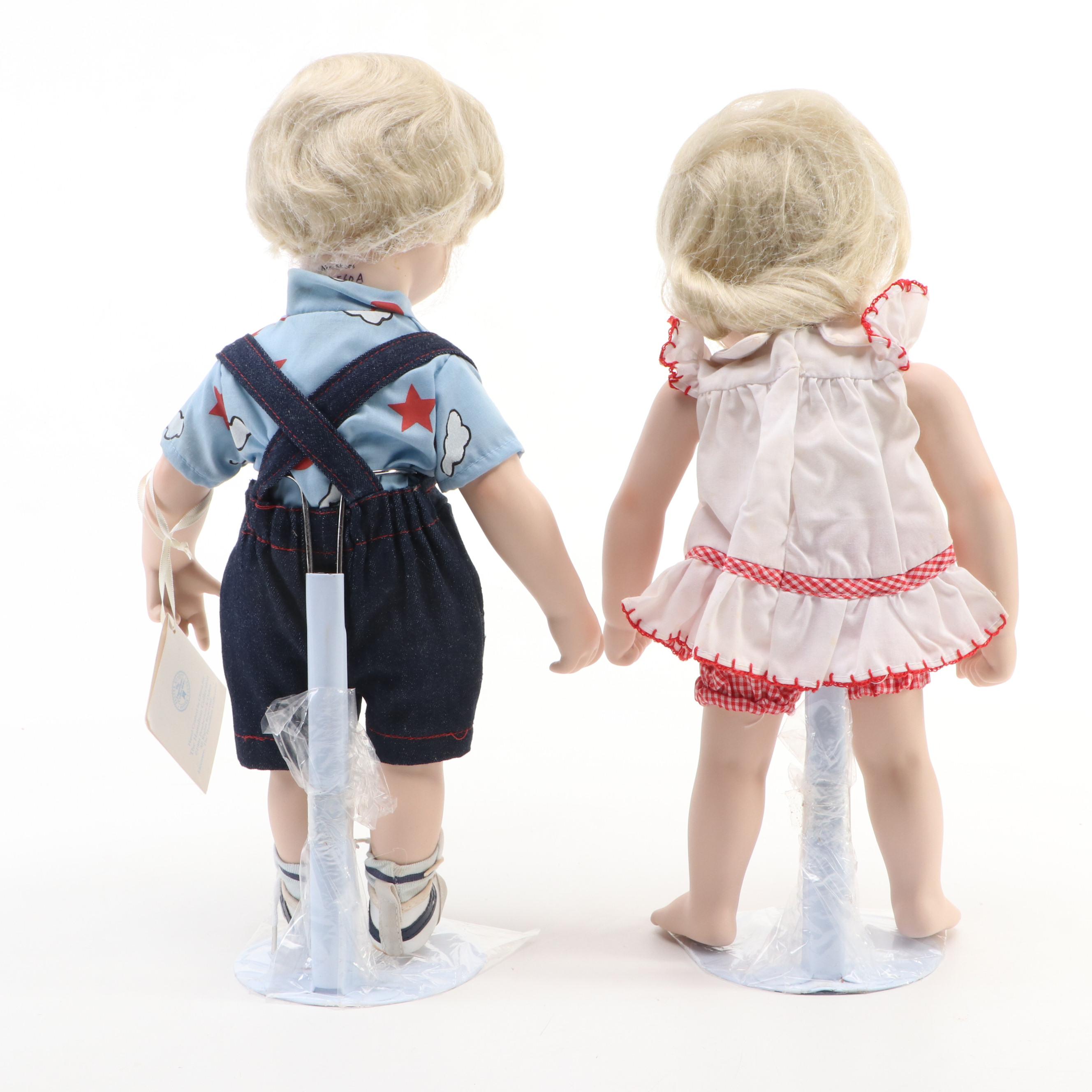 The Hamilton Collection New Shoes Porcelain Dolls