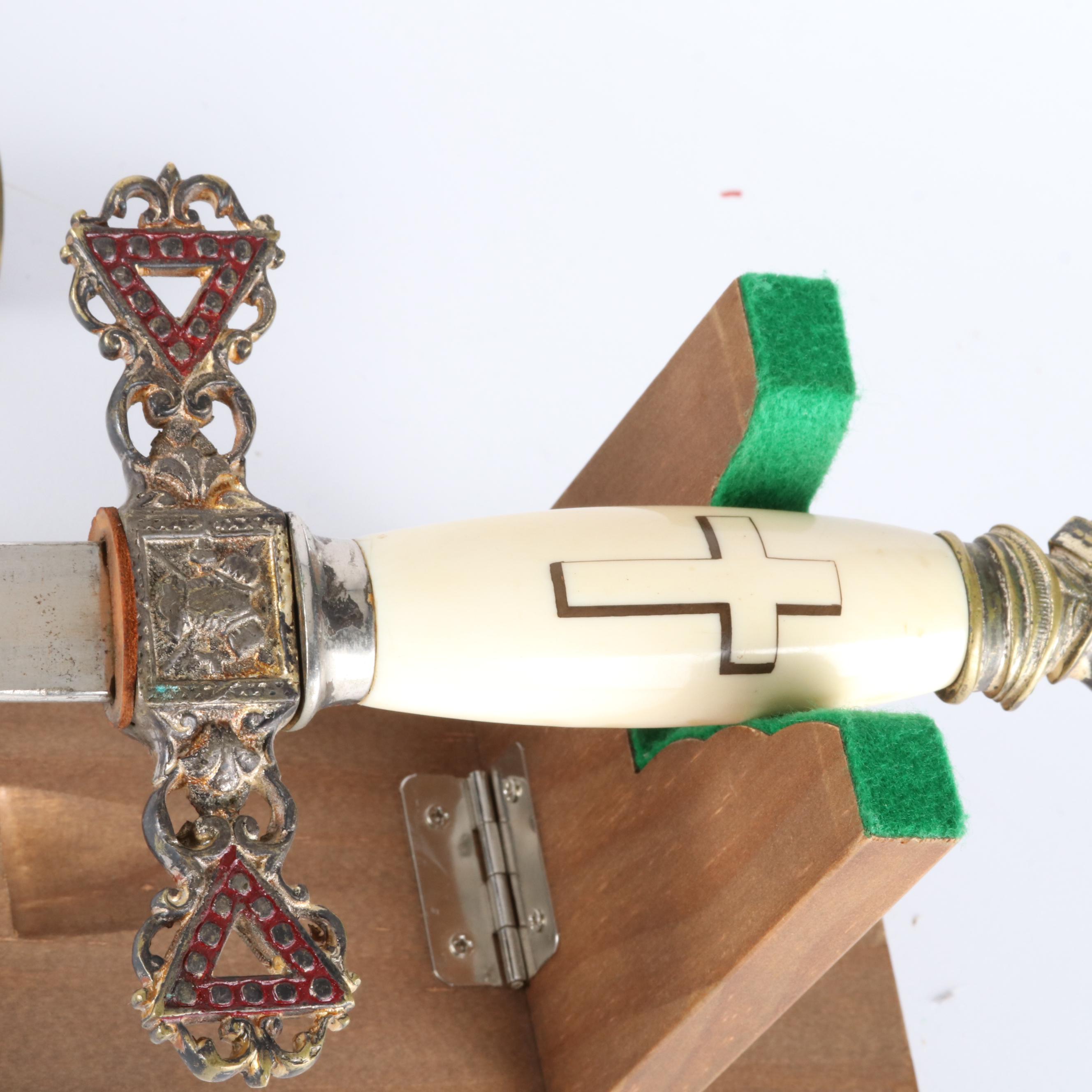 Masonic Knights Templar Ceremonial Sword with Scabbard