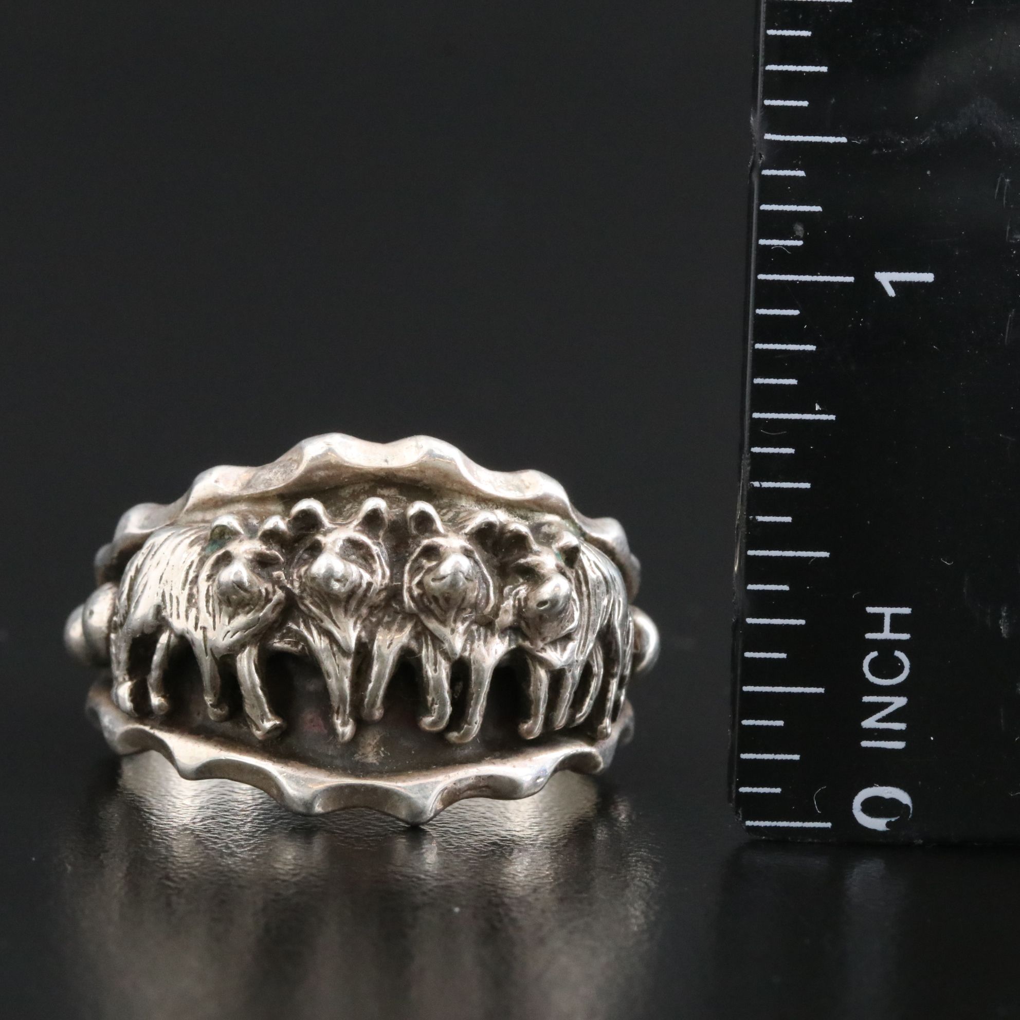 Running Bear Shop Sterling Wolf Ring