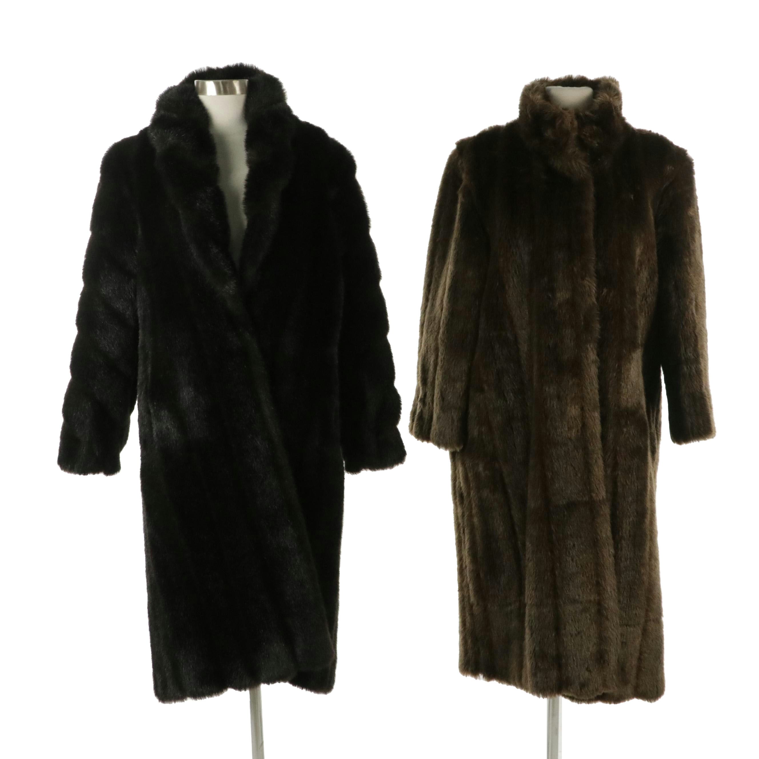 Donna Salyers Fabulous Furs and Other Long Faux-Fur Coats