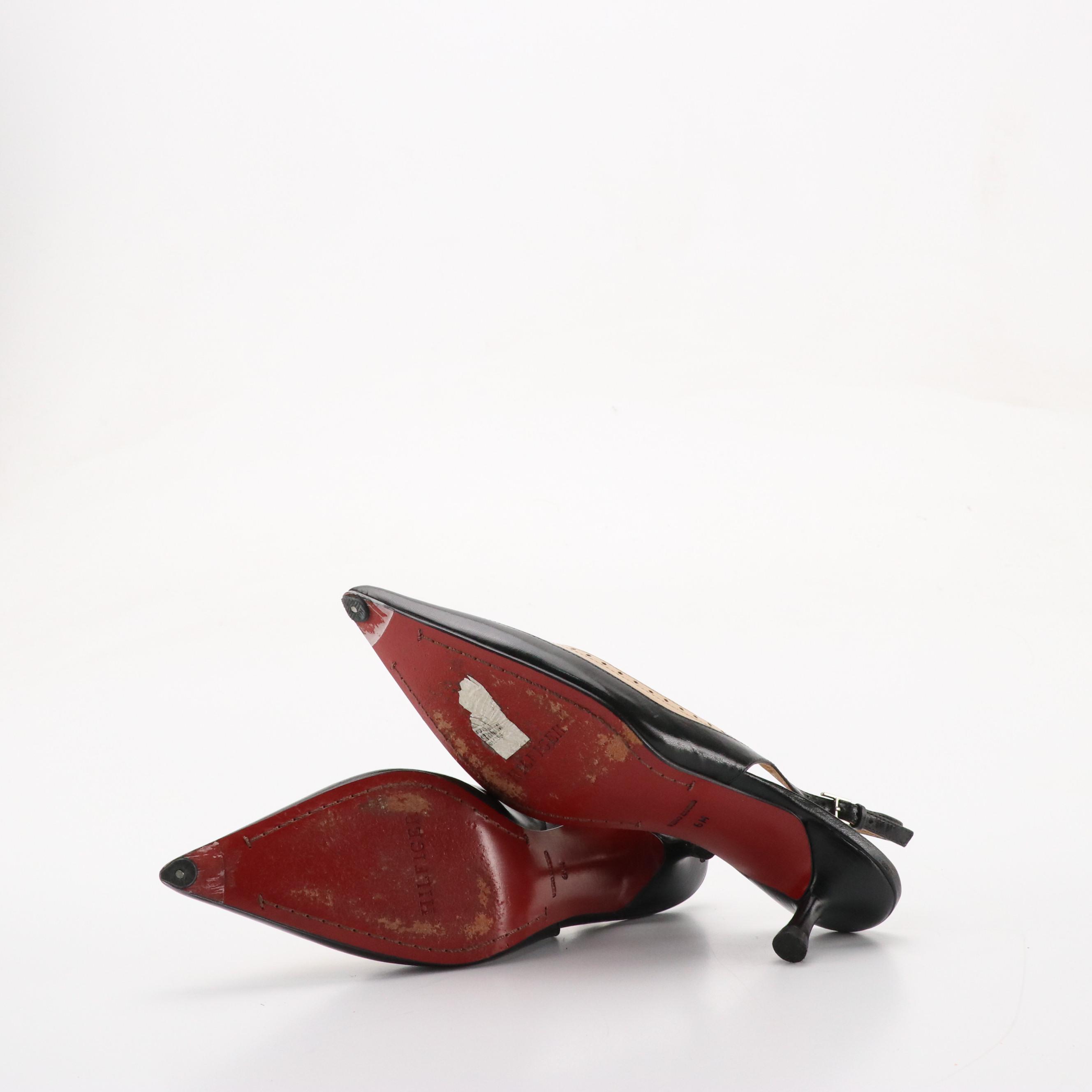 Tommy Hilfiger Slingback Kitten Heels, Audrey Brooke Brown Suede Bow Pumps