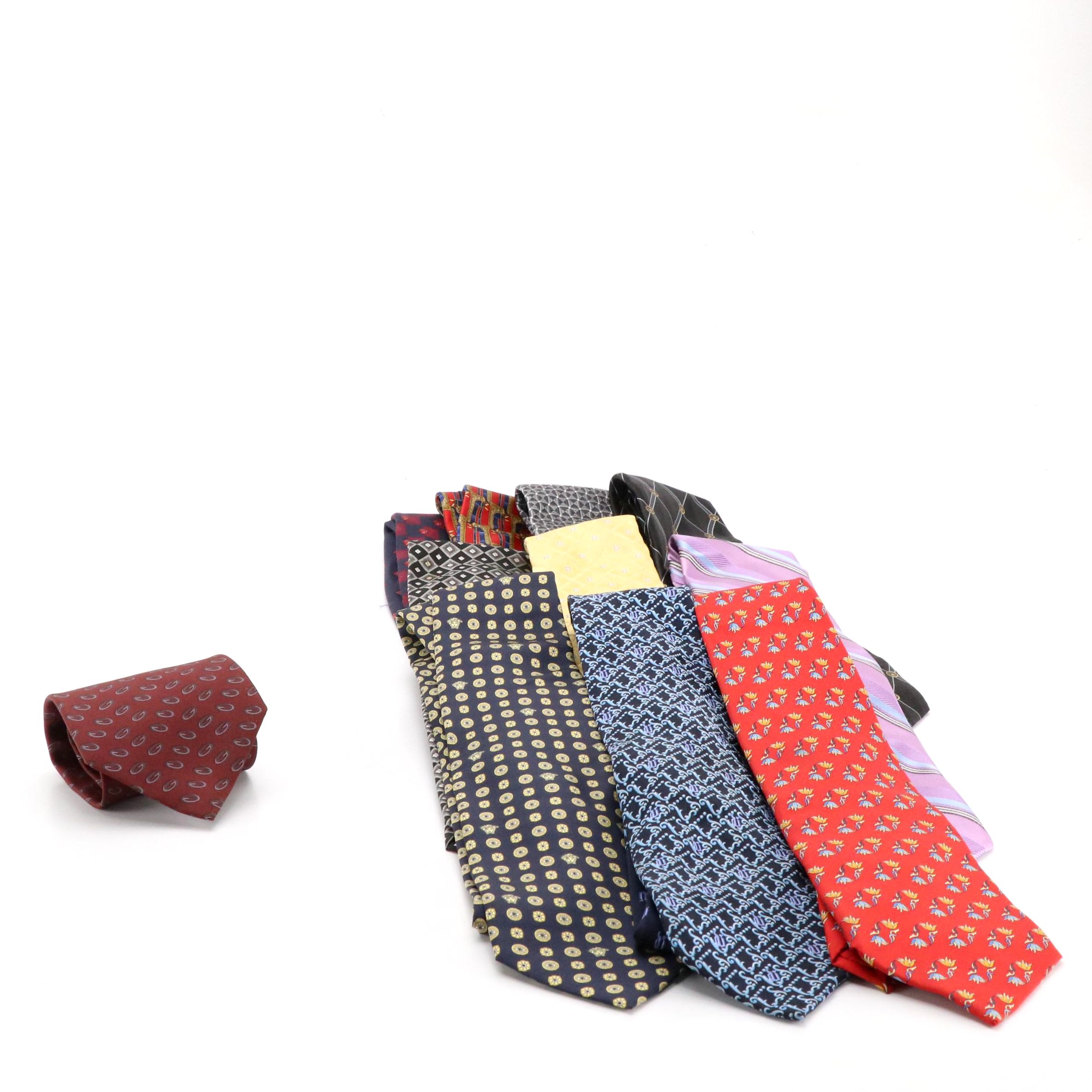 Gucci, Christian Dior, Lanvin, Versace, and Other Silk Neckties
