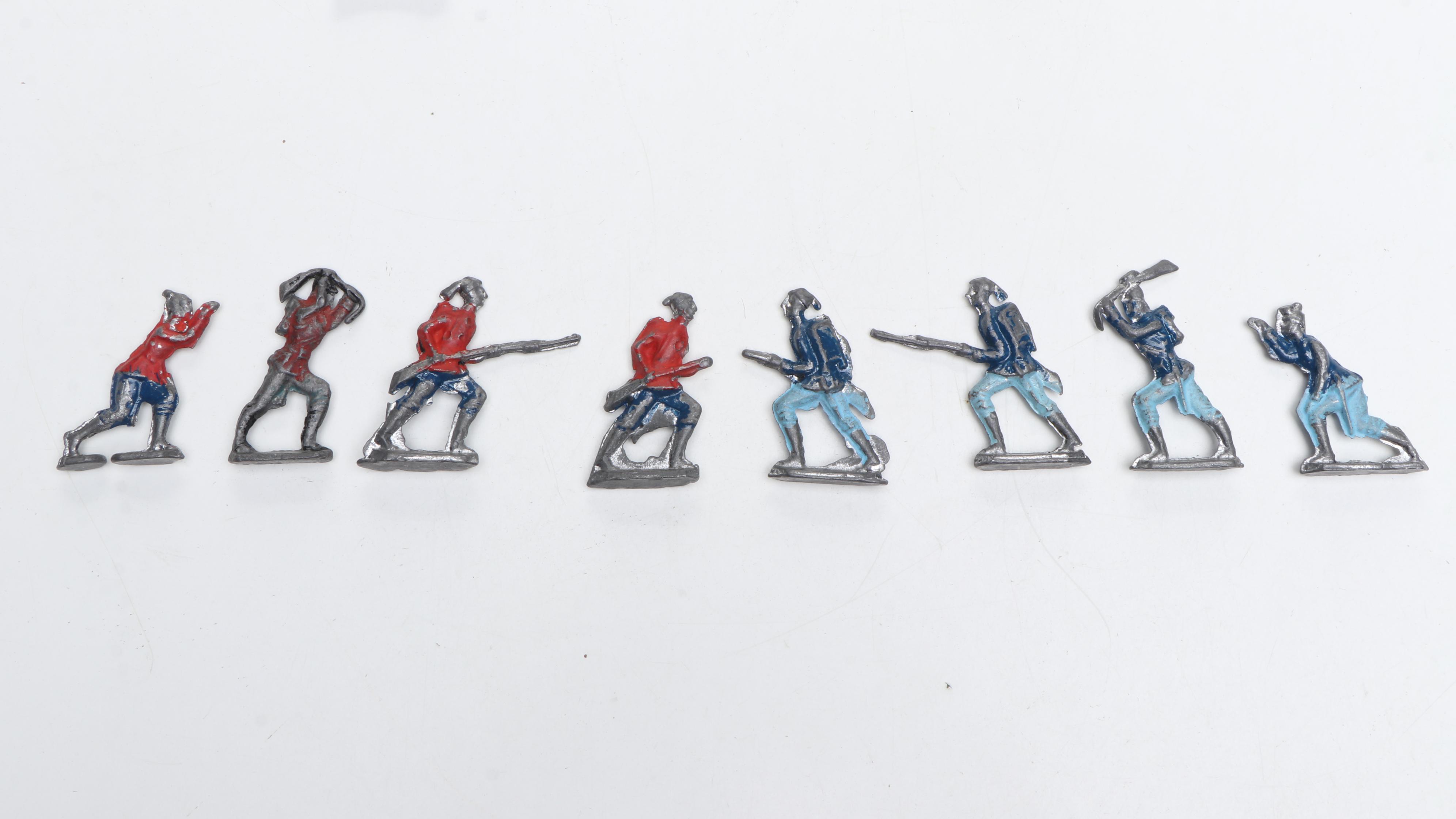 Assortment of Vintage Cast Iron and Metal Toy Soldiers