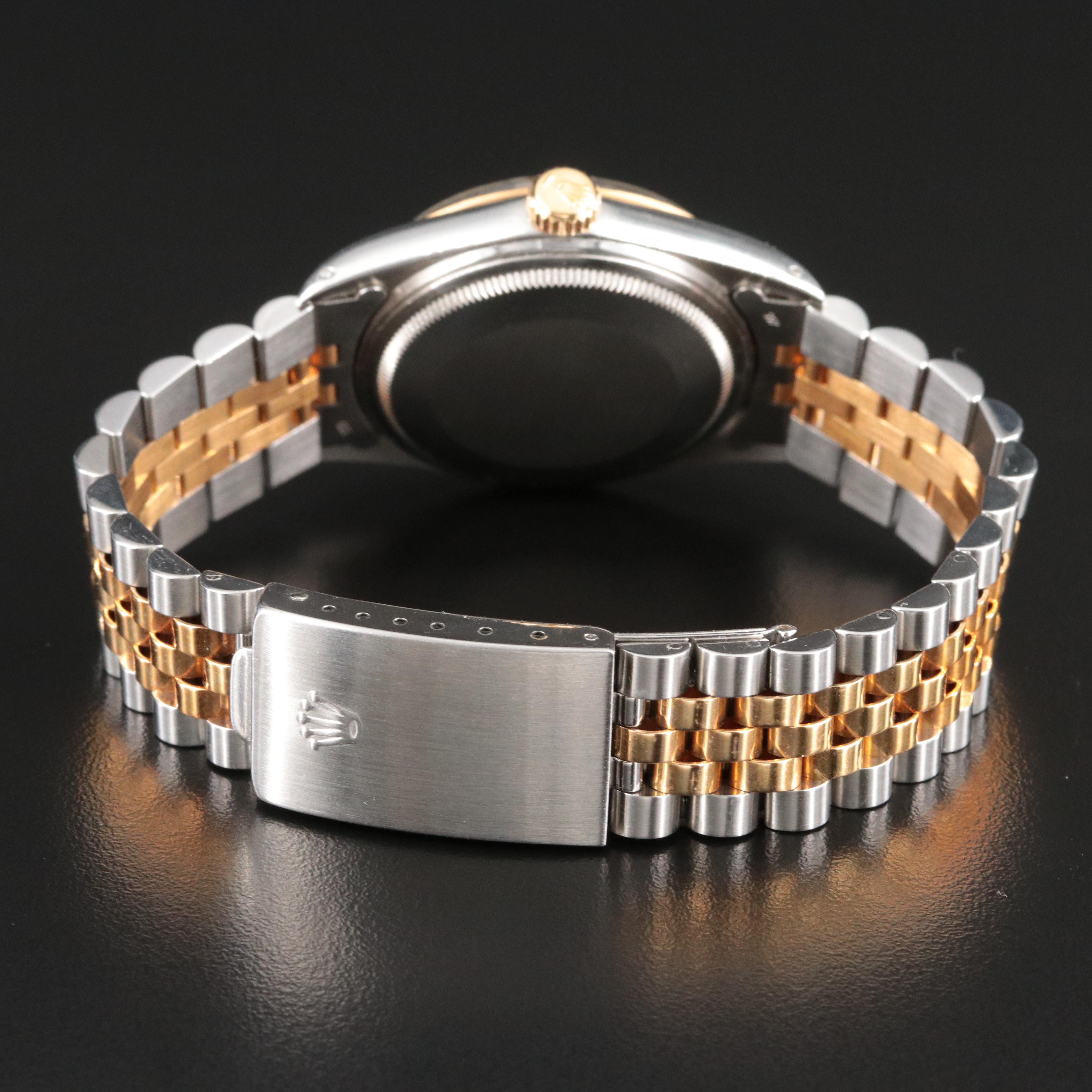 1986 Rolex 36 16013 Two-Tone Datejust Watch