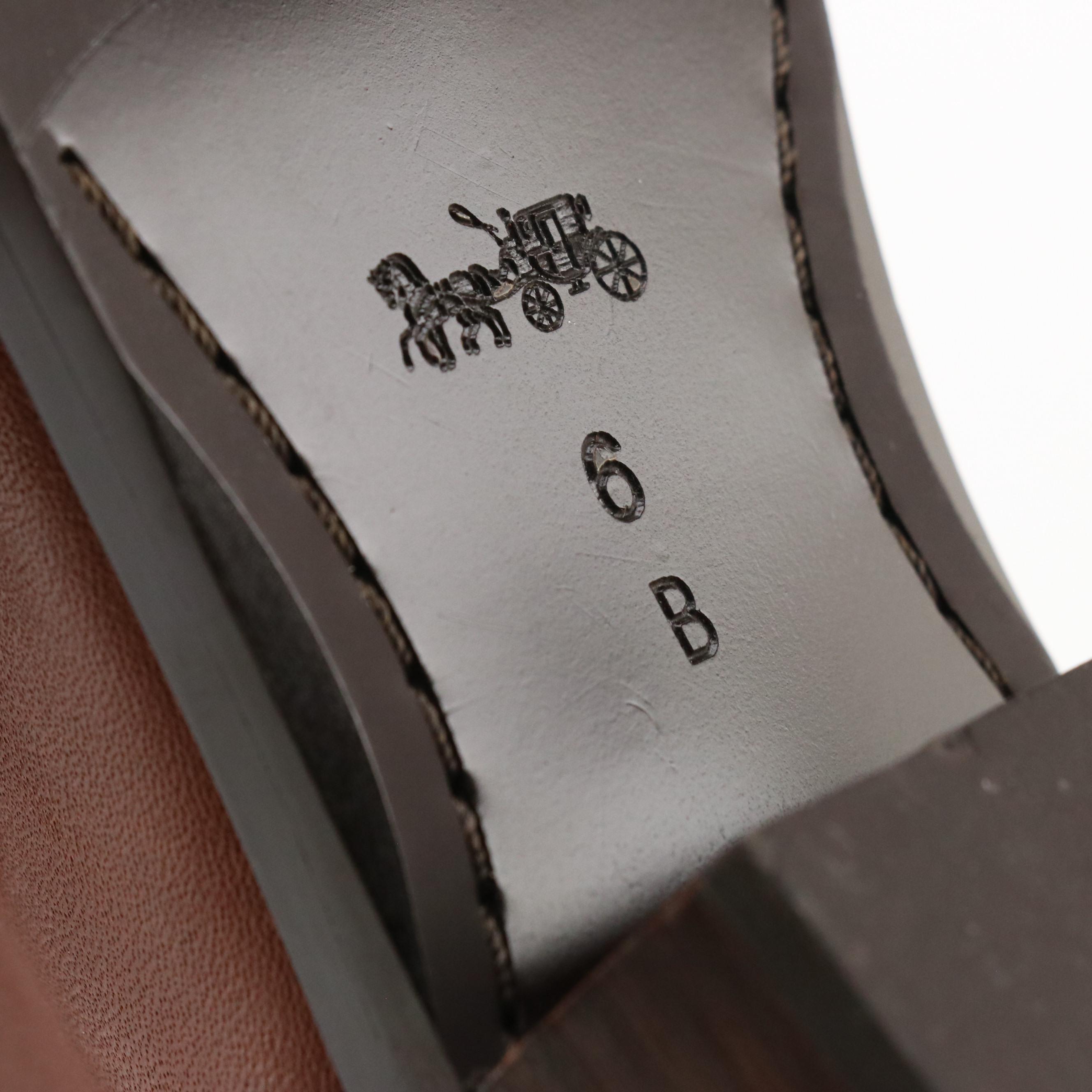 Coach Caramel Leather "Carmen" Ankle Boots, Michael Kors Logo Canvas Sneakers