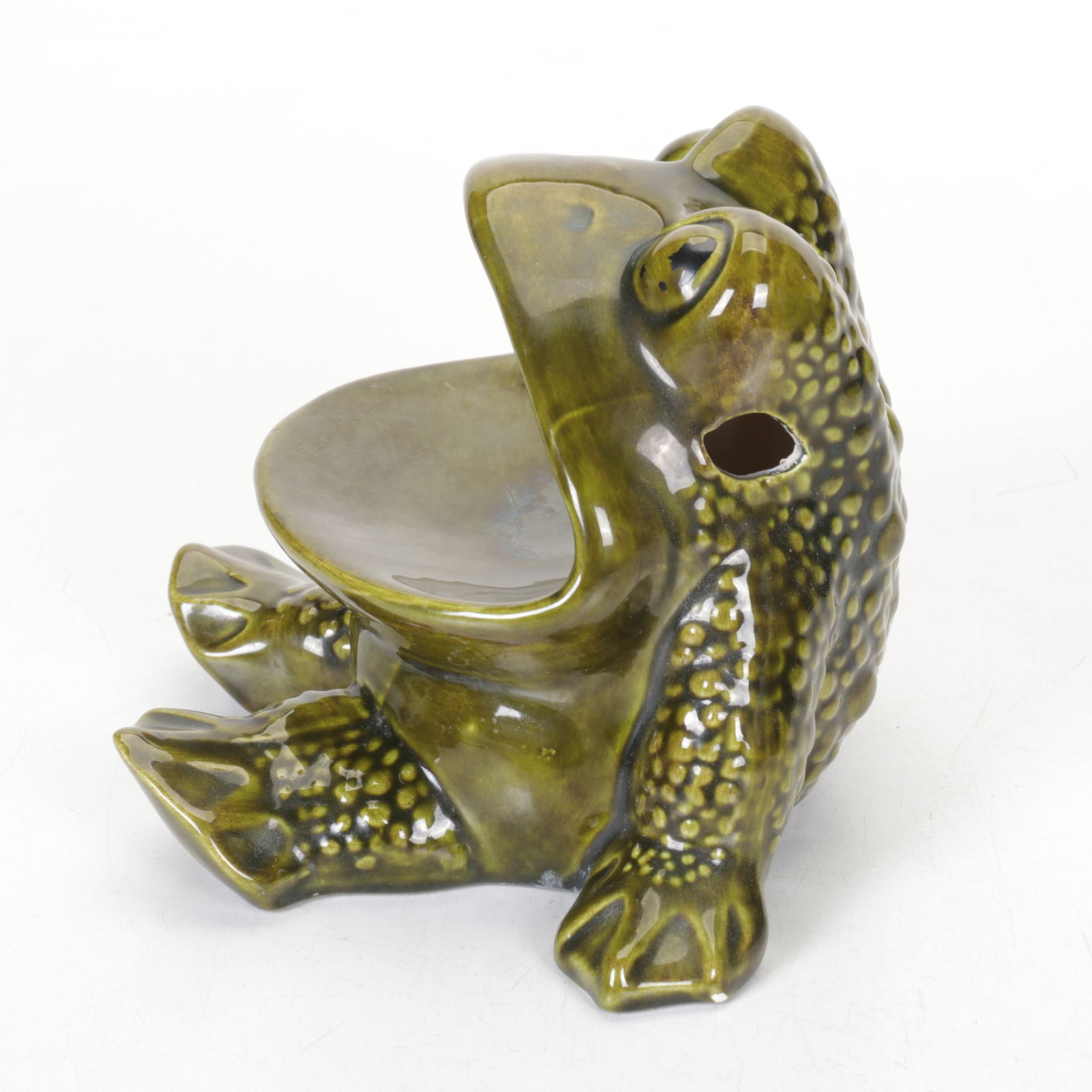 Mid Century Modern Frog Pottery Kitchen Sponge Holders